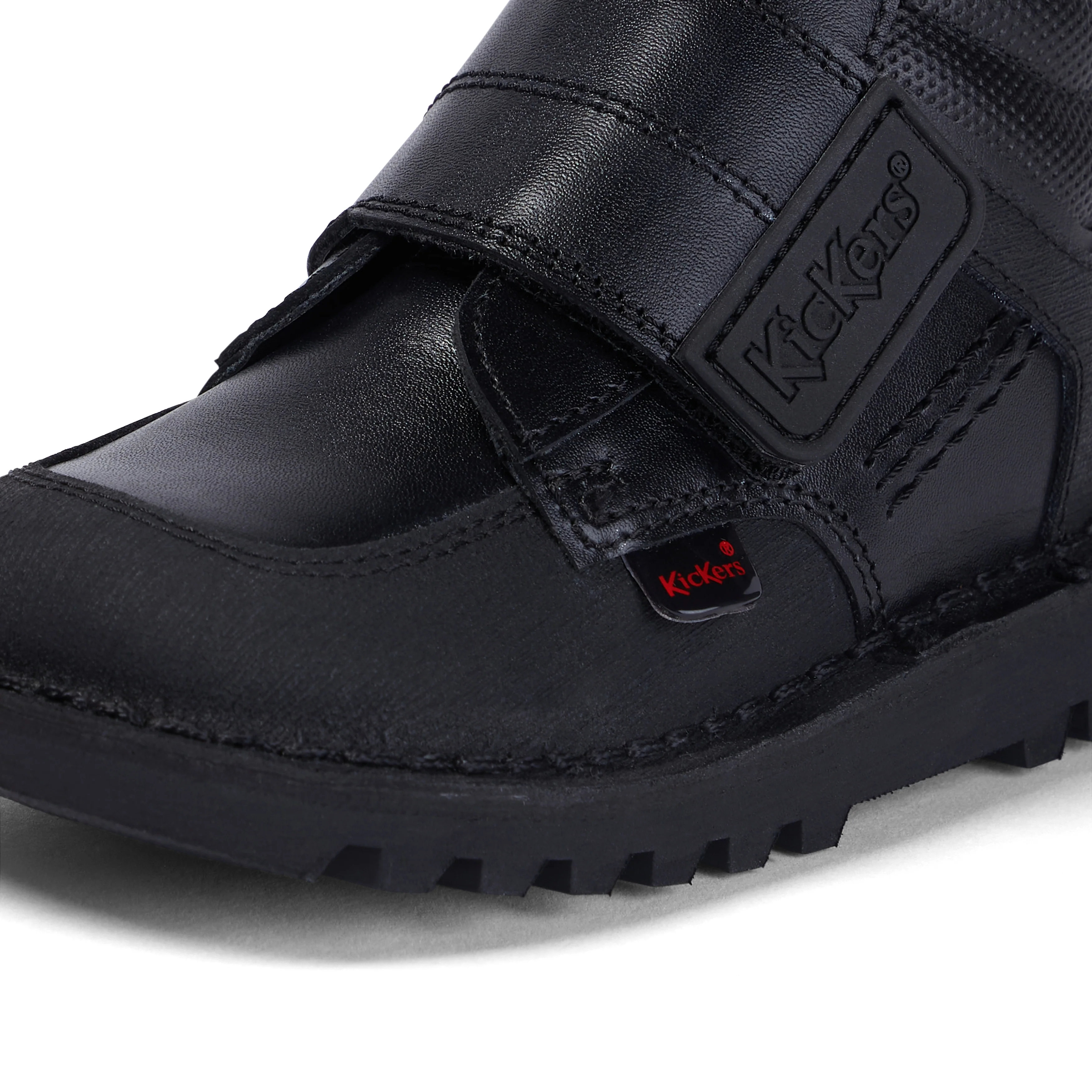 Infant Boys Kick Mid Scuff Leather Black - Image 6