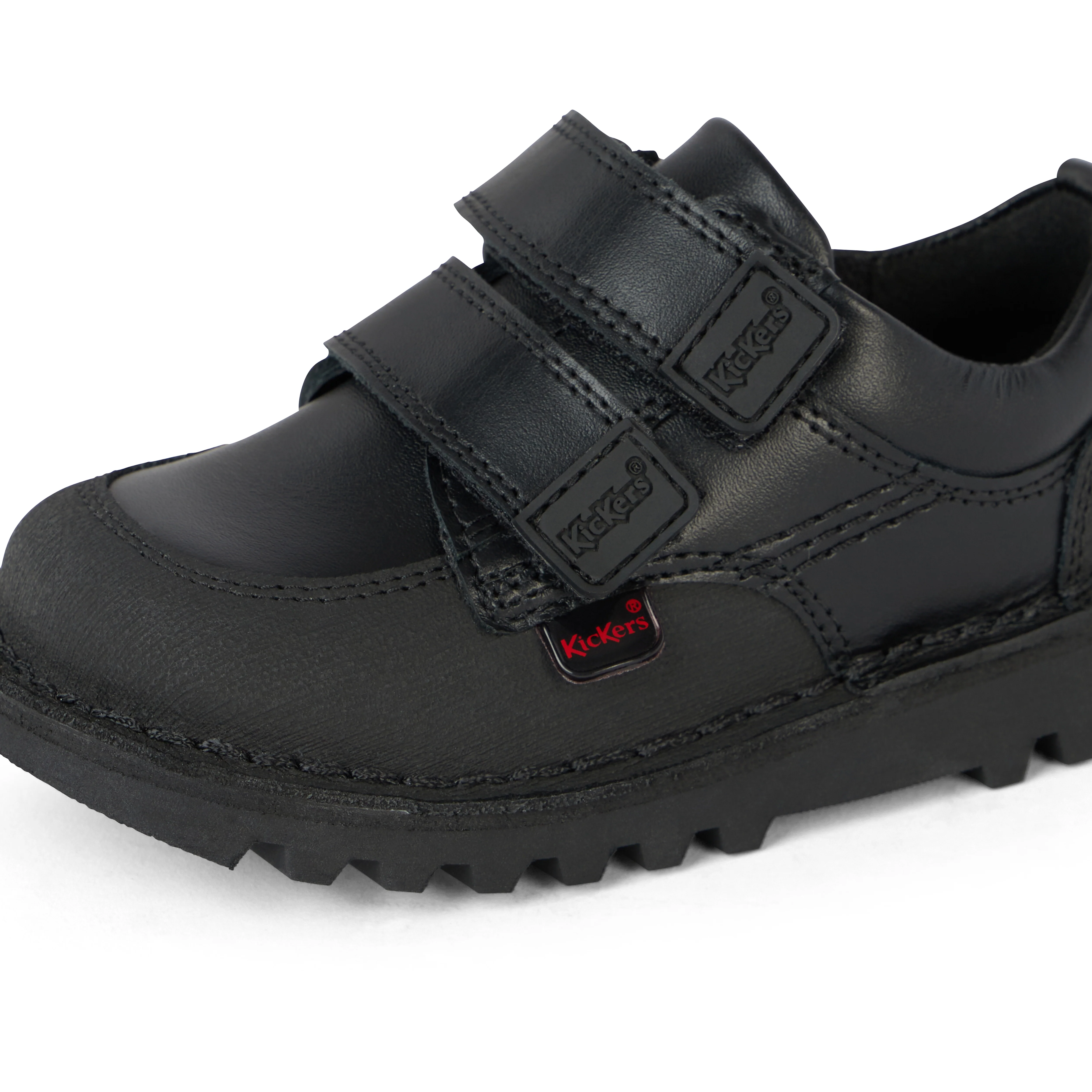 Infant Boys Kick Scuff Twin Leather Black - Image 6