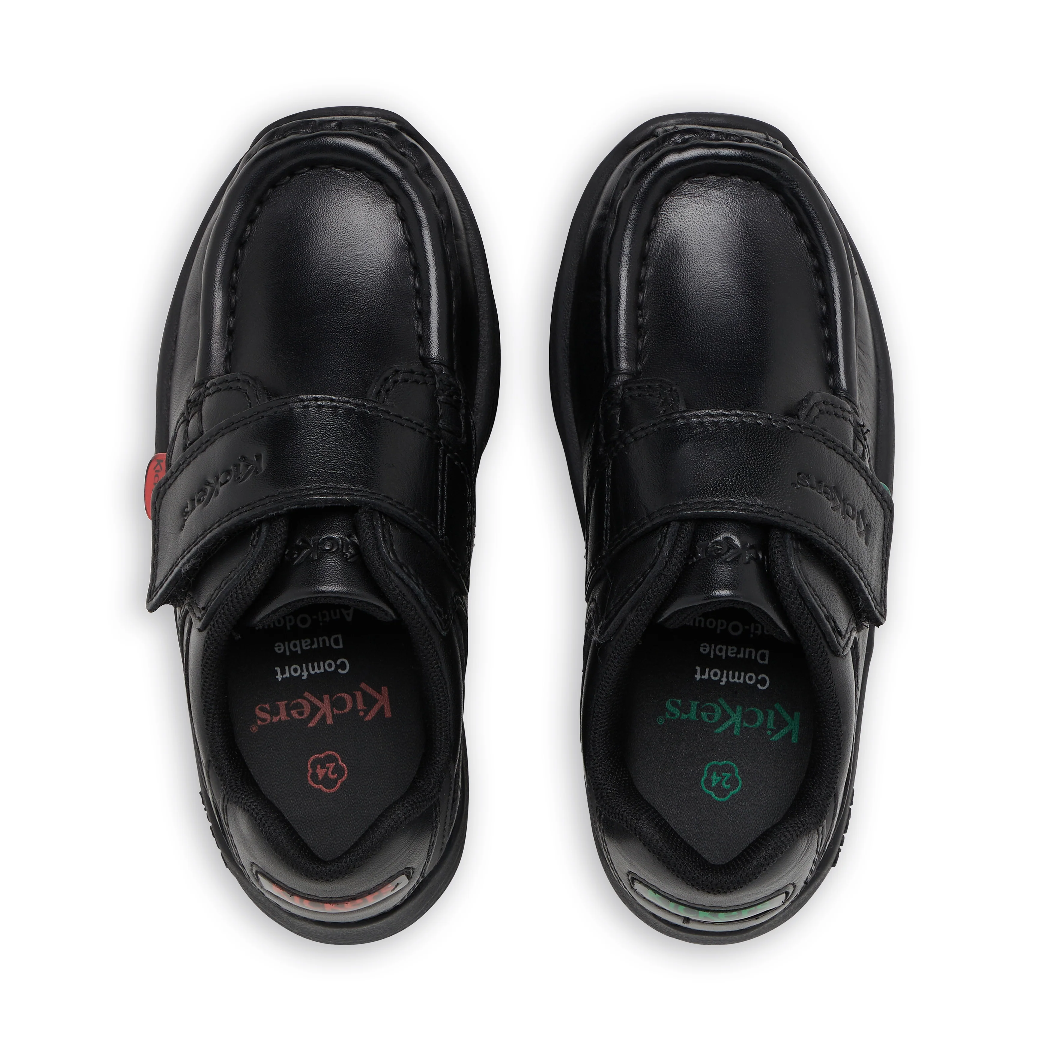 Infant Boys Reasan Strap Leather Black - Image 4