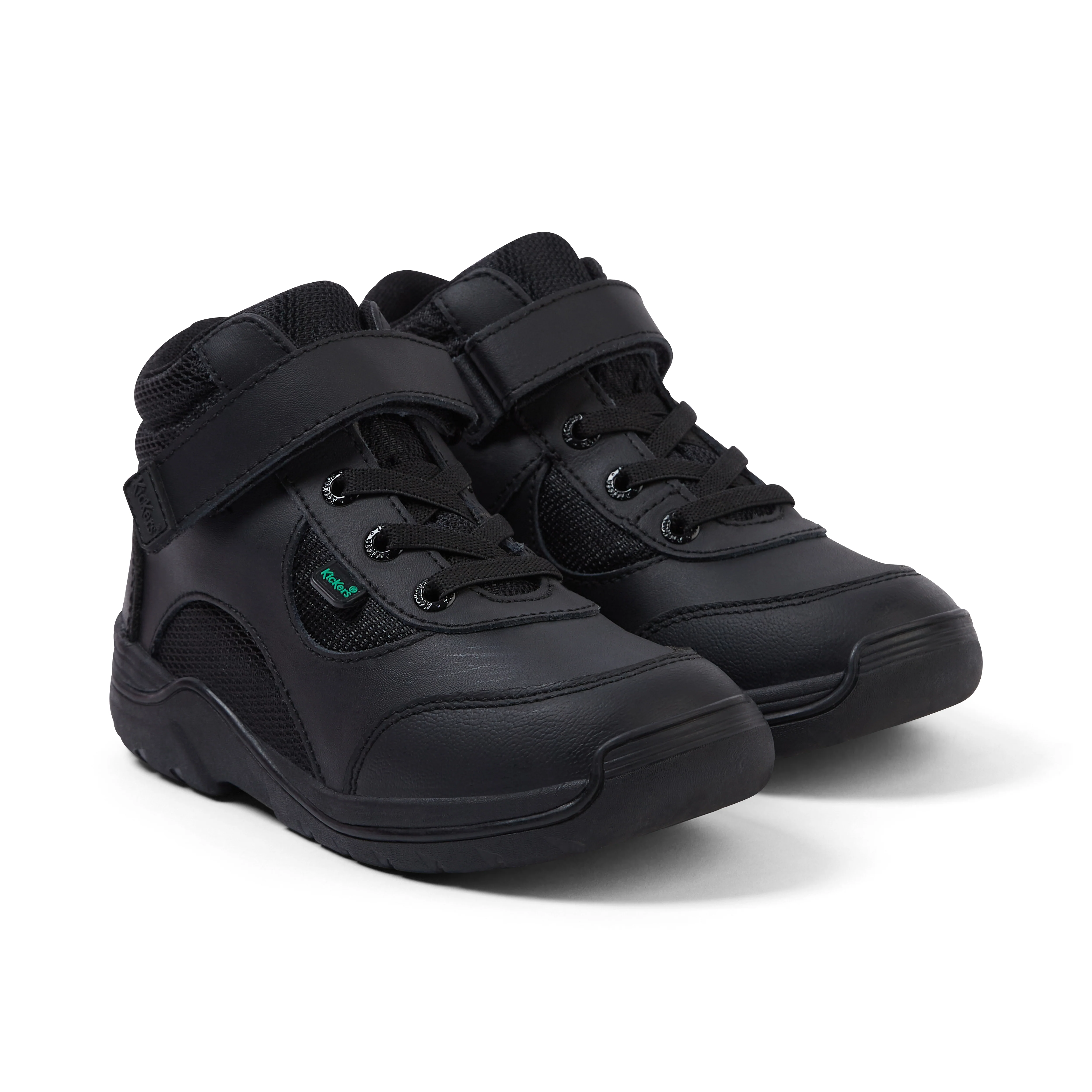 Infant Boys Stomper Hi Leather Black - Image 3