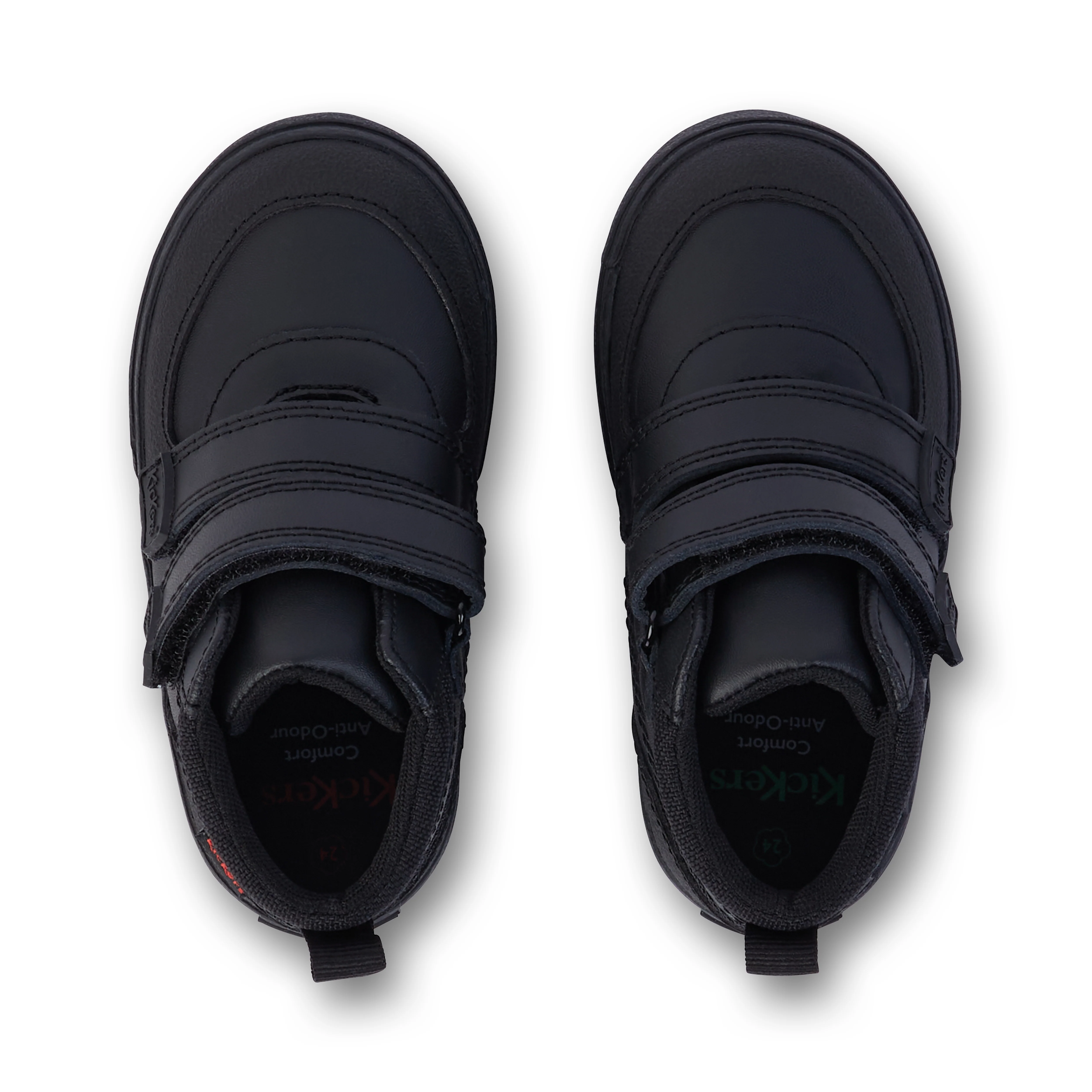 Infant Boys Tovni Scuff Hi Leather Black - Image 4