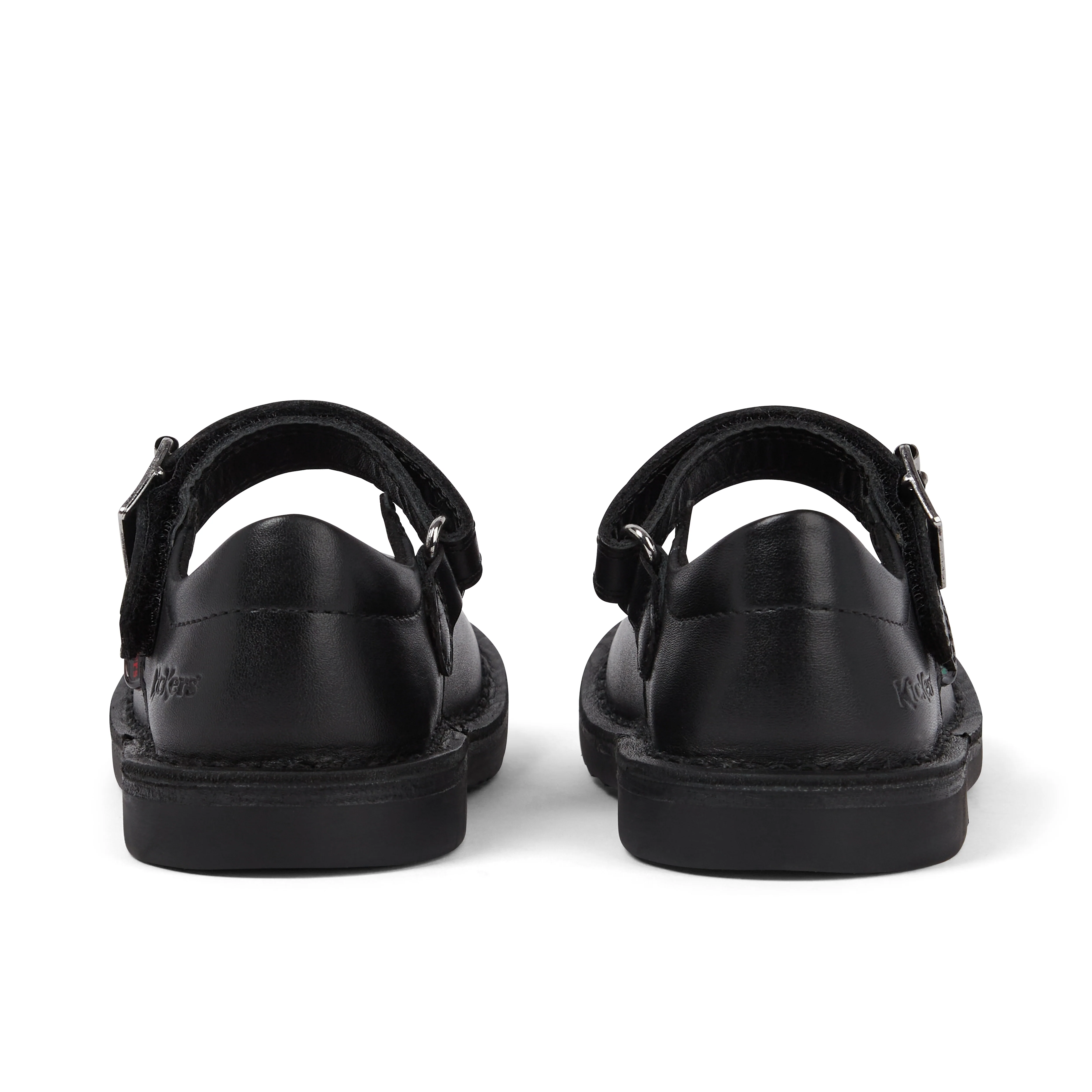 Infant Girls Adlar MJ Scallop Leather Black - Image 5