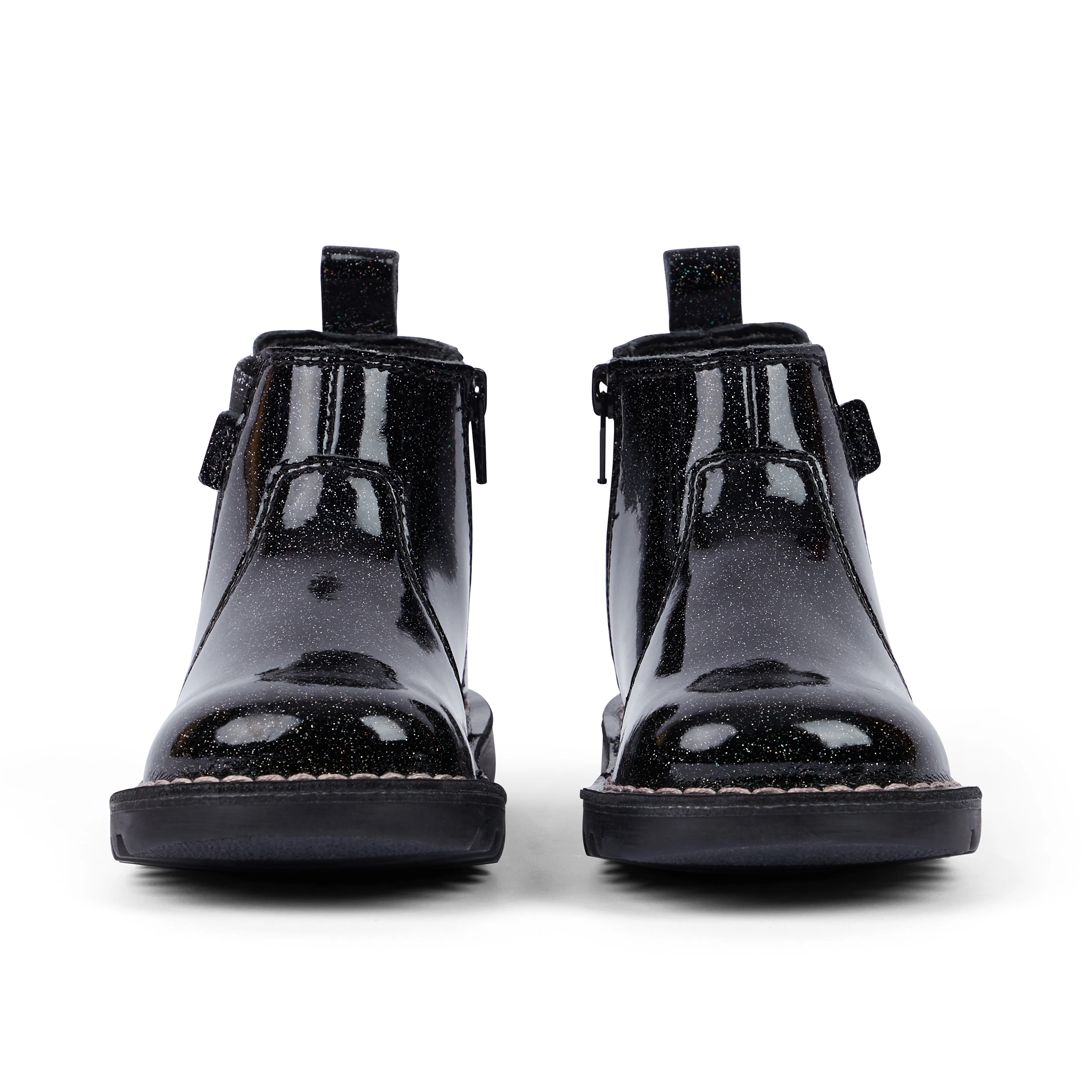 Infant Girl's Kick Chelsea Galactic Leather Black - Image 2