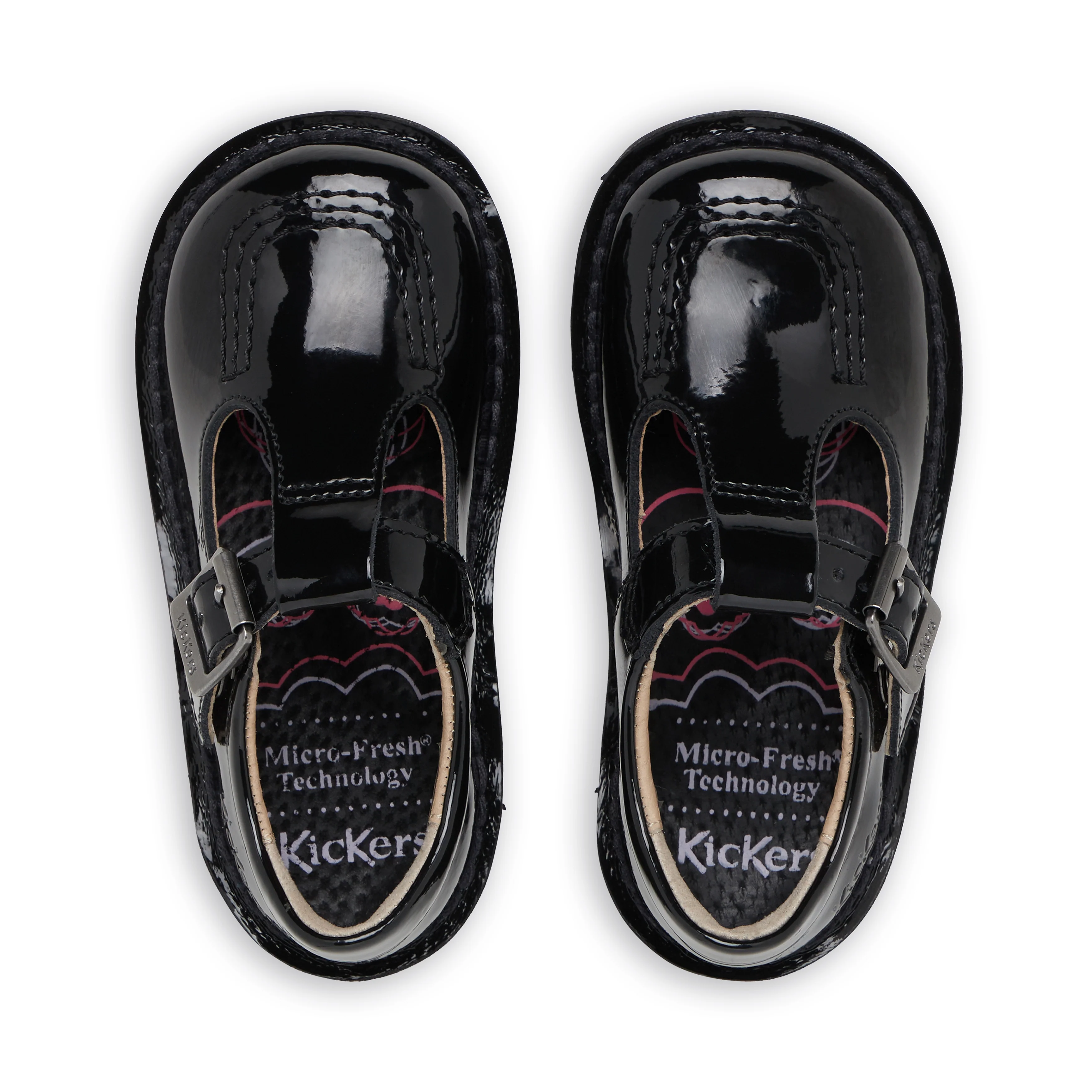Infant Girls Kick T-Bar Patent Leather Black - Image 4