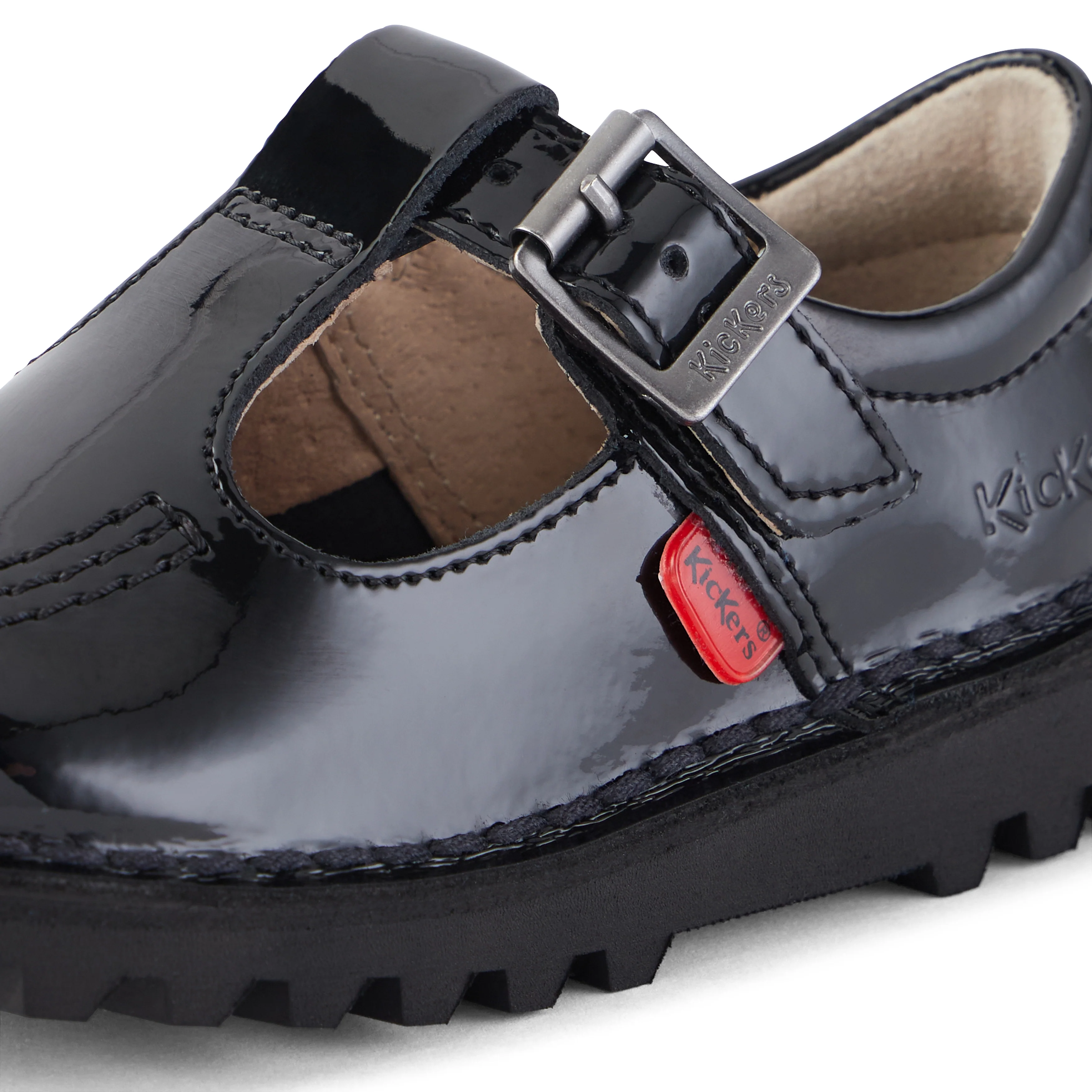Infant Girls Kick T-Bar Patent Leather Black - Image 6