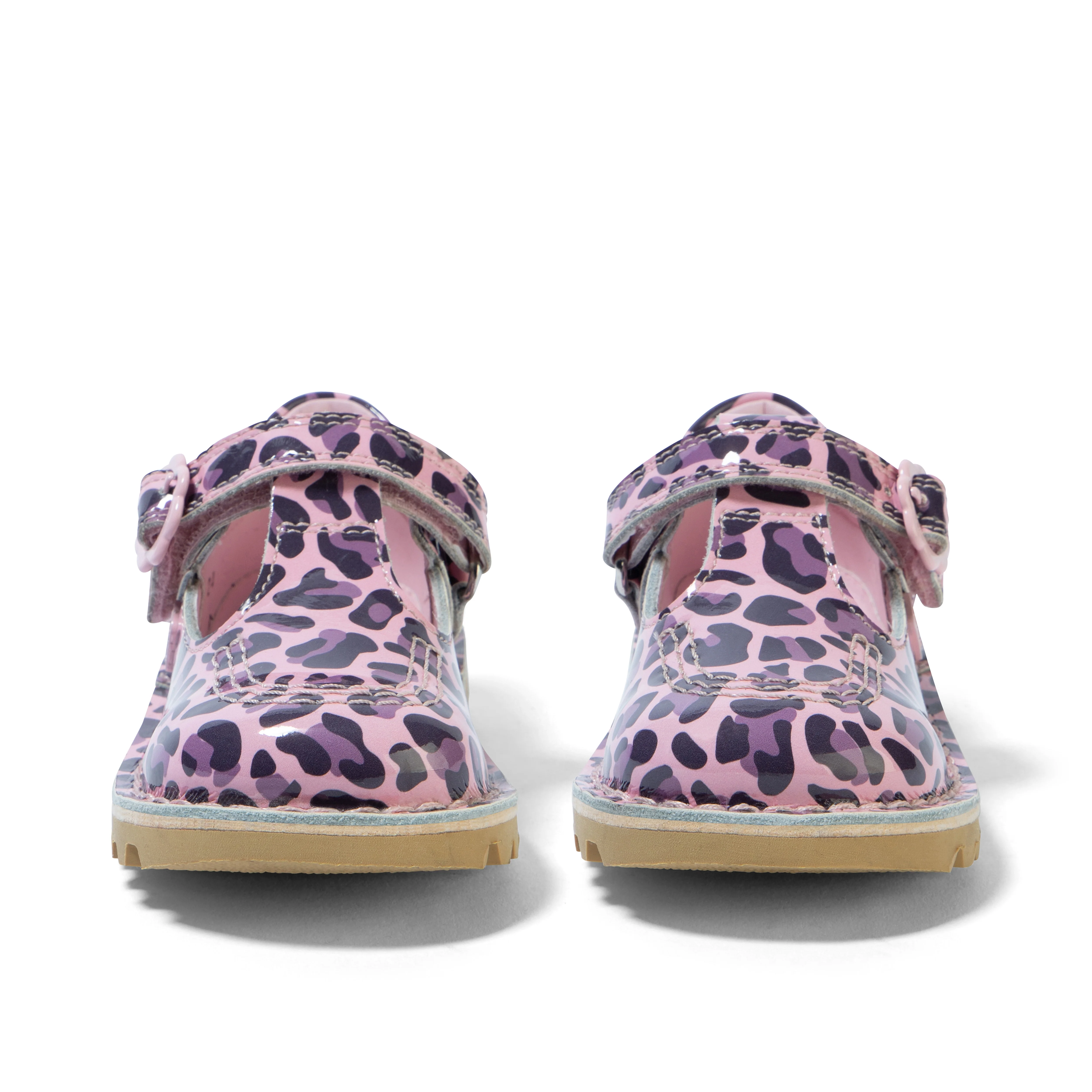 Infant Girls Kick T Leopard Patent Leather Pink - Image 2