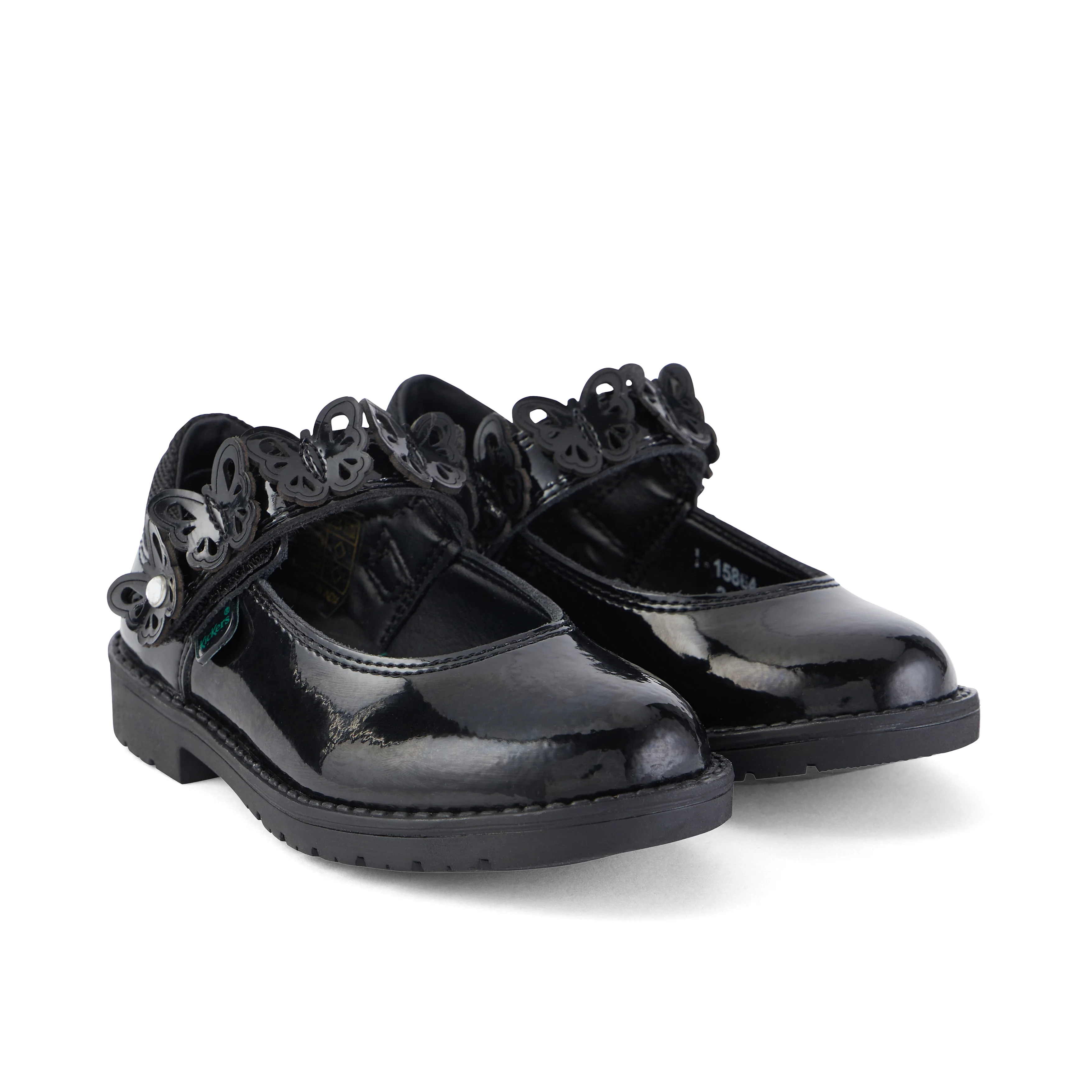 Infant Girls Lachly Butterfly Mj Patent Leather Black - Image 3