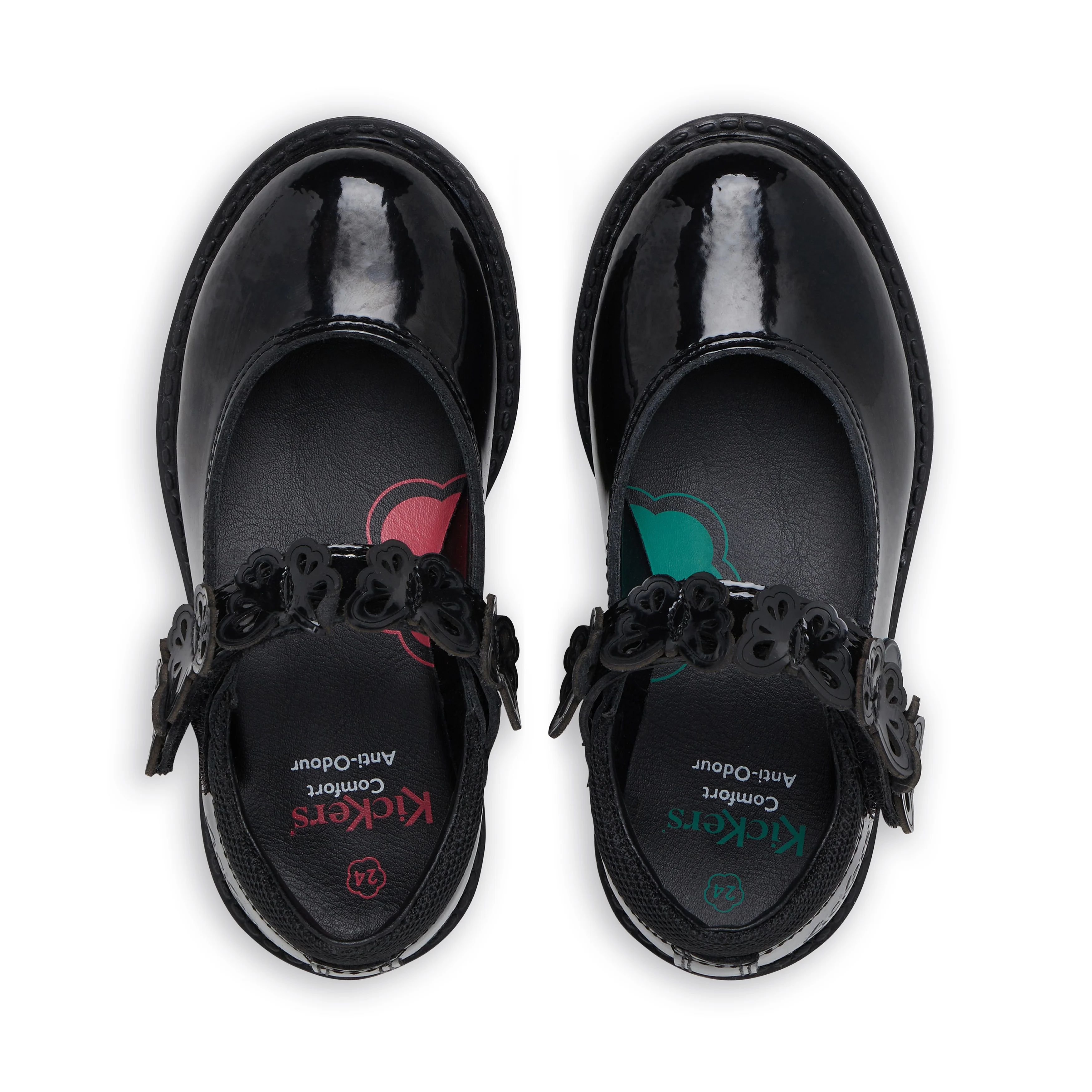 Infant Girls Lachly Butterfly Mj Patent Leather Black - Image 4