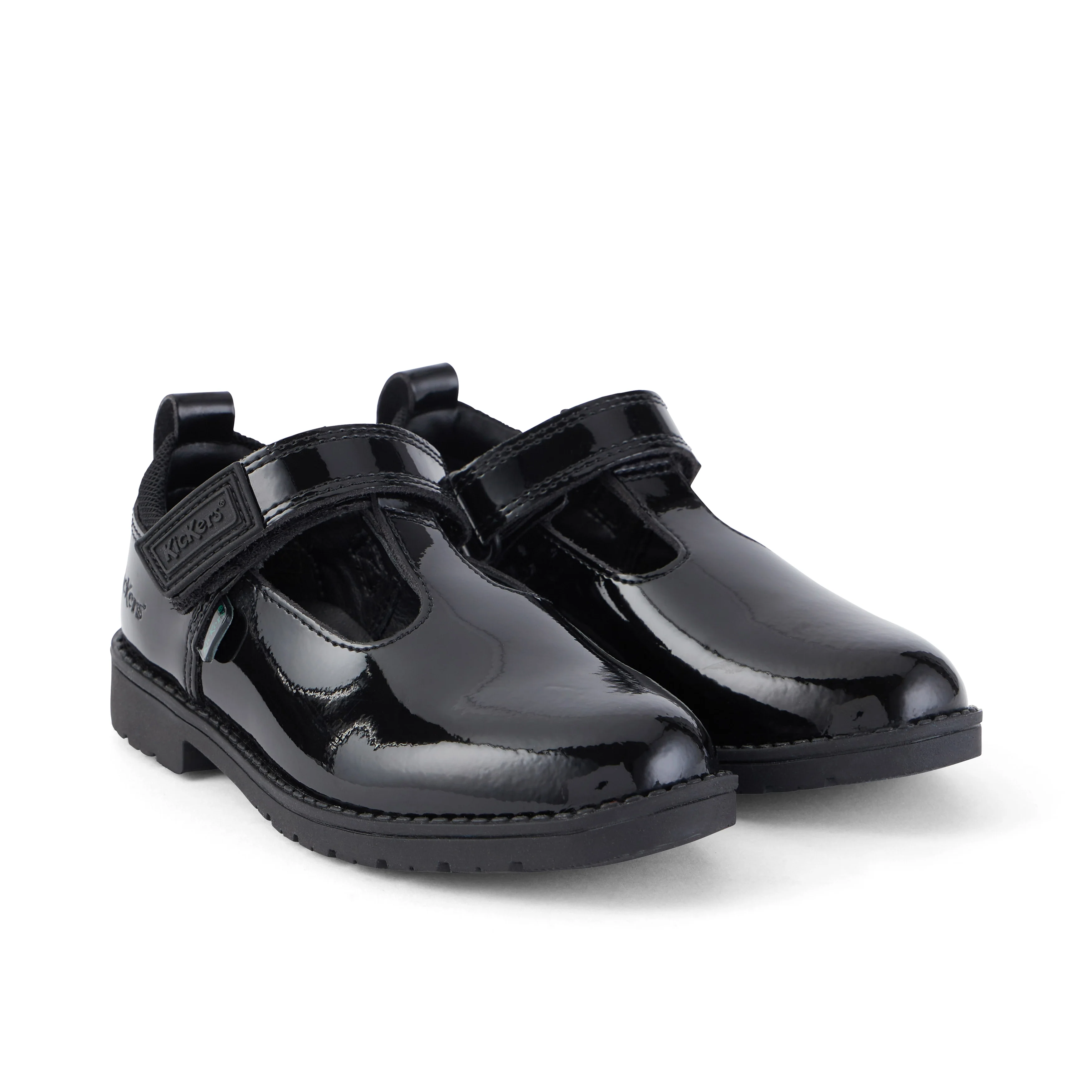 Infant Girls Lachly T Bar Patent Leather Black - Image 3