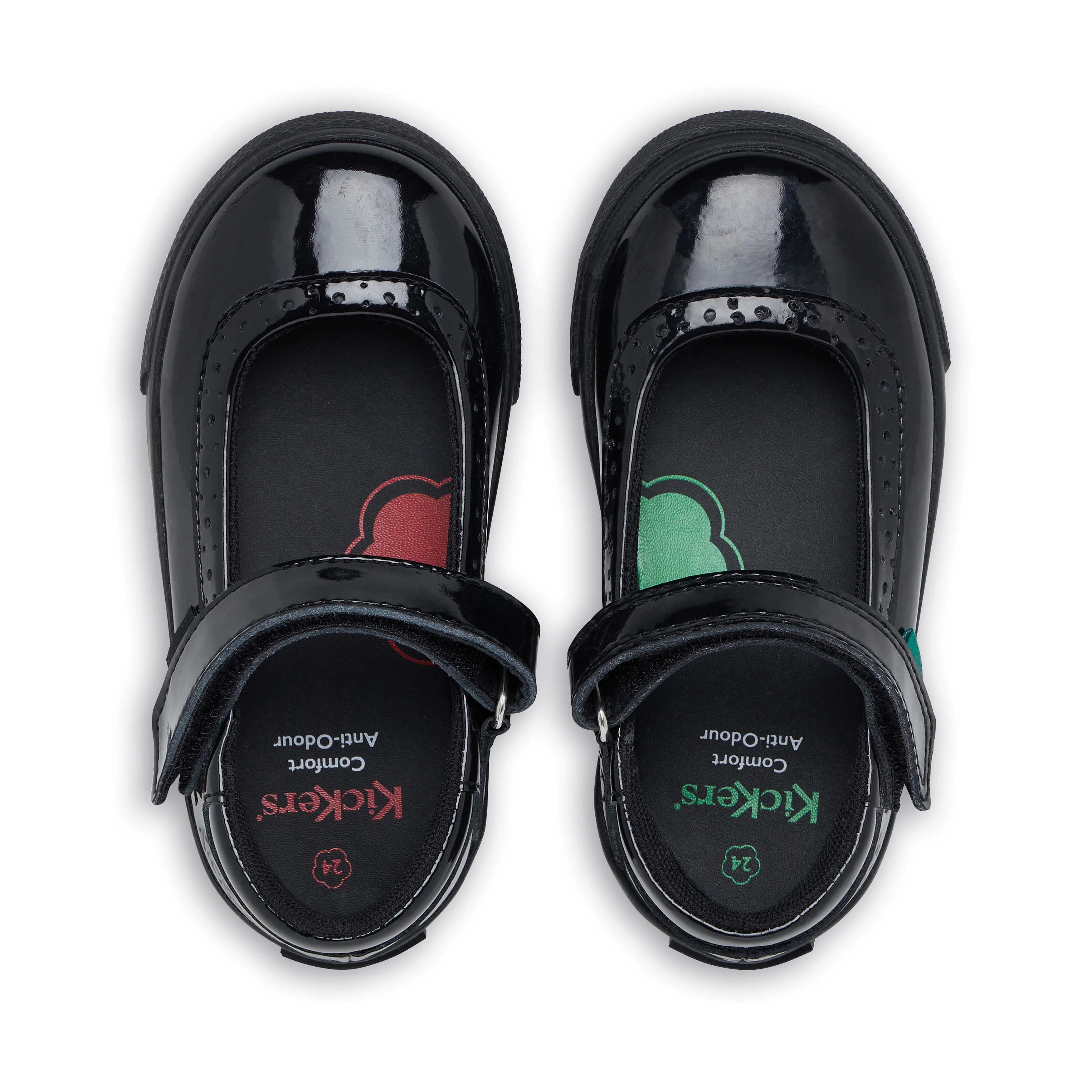 Infant Girls Tovni Brogue MJ Patent Leather Black - Image 4