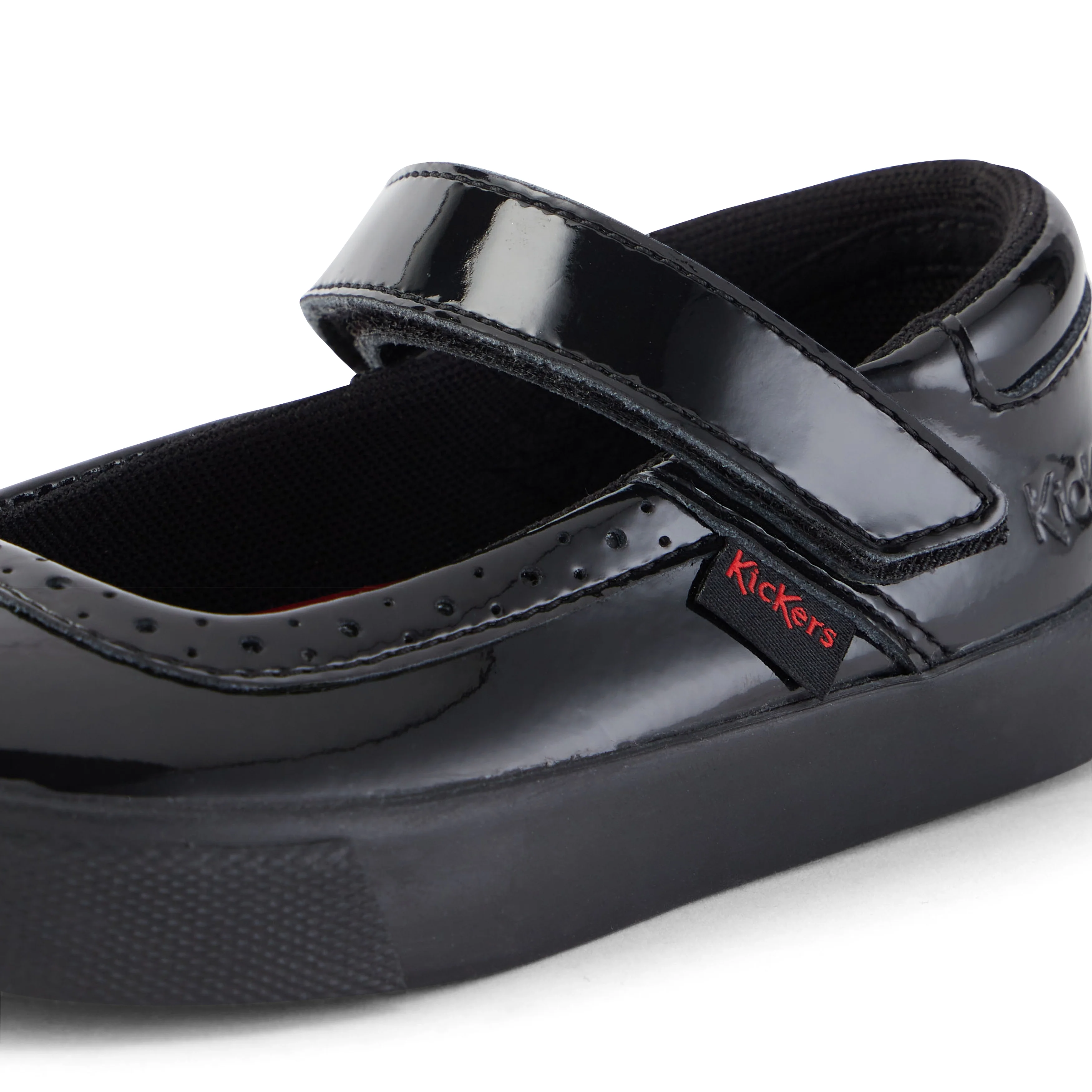 Infant Girls Tovni Brogue MJ Patent Leather Black - Image 6