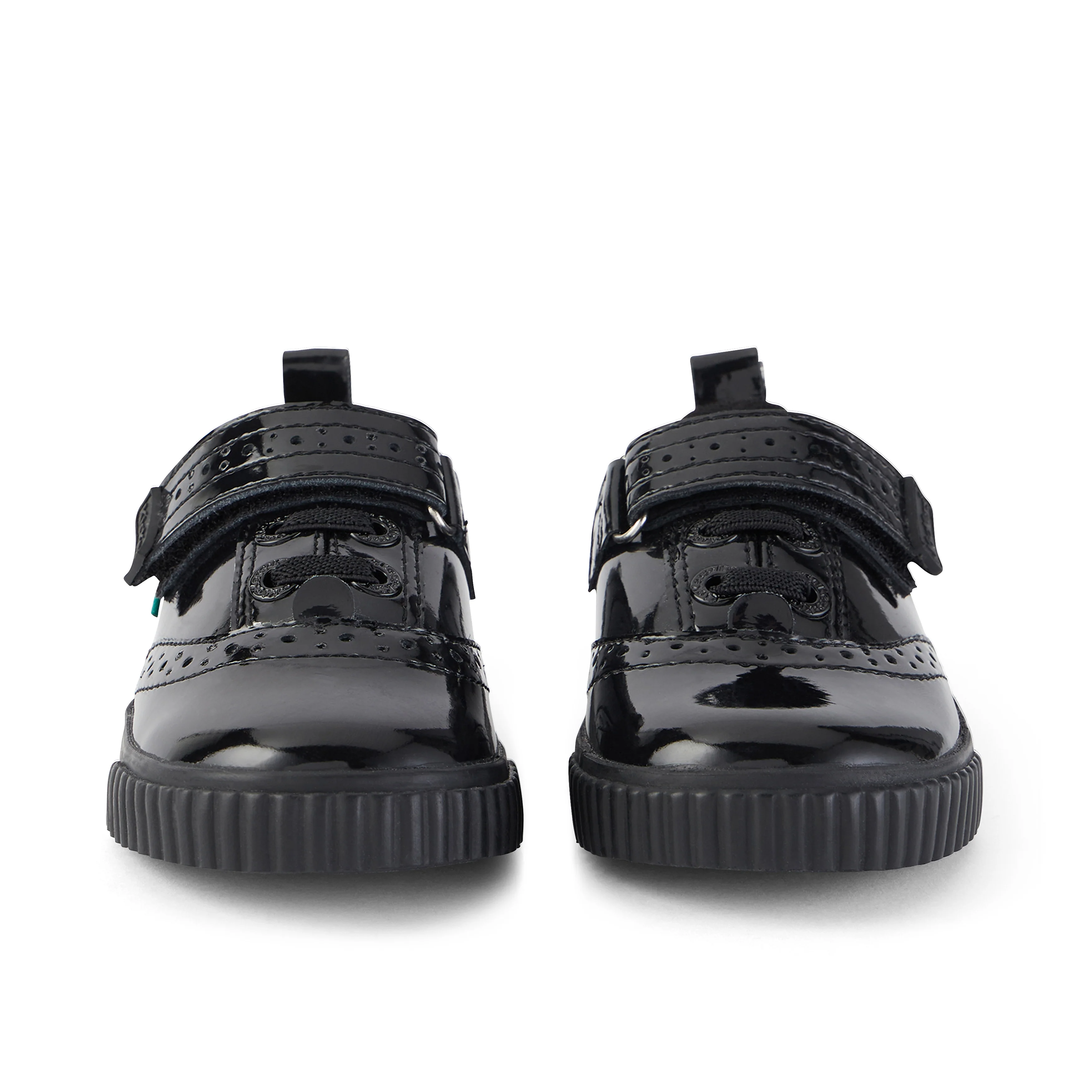 Infant Girls Tovni Brogue Shoe Patent Leather Black - Image 2