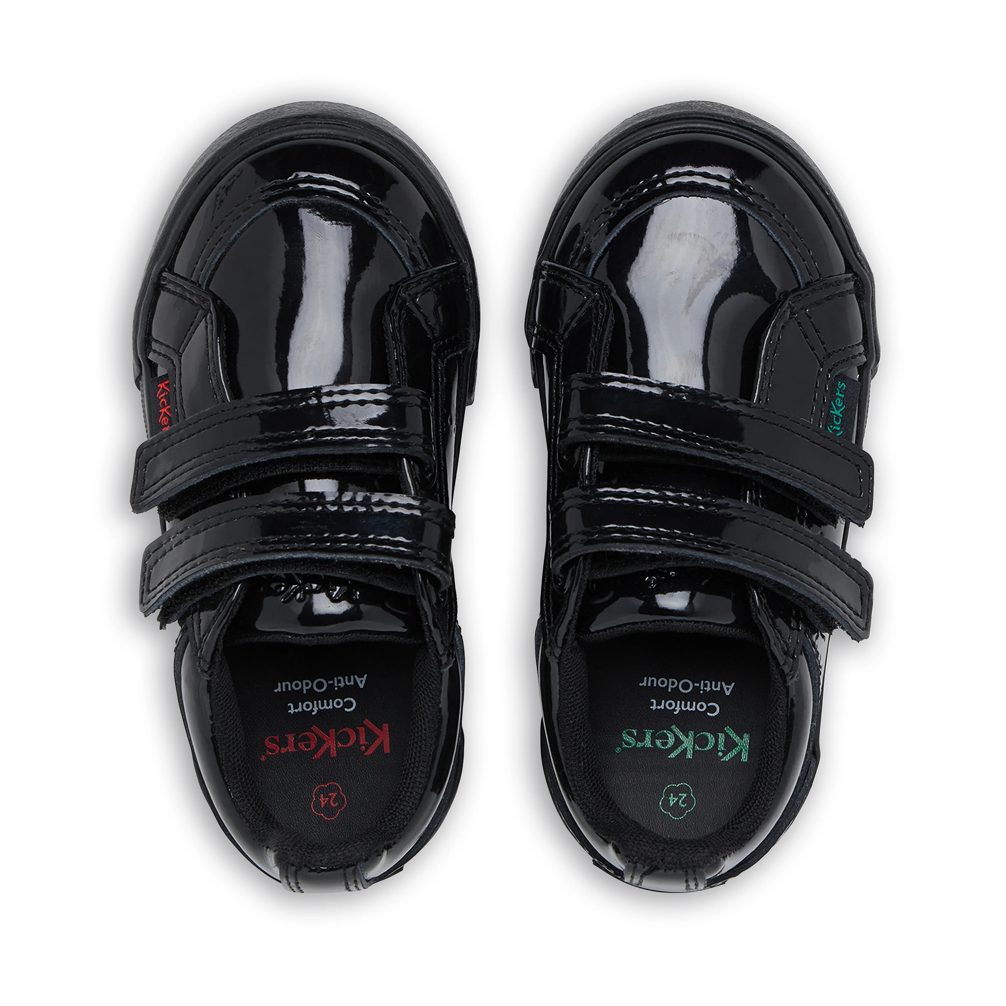 Infant Girls Tovni Twin Vel Patent Leather Black - Image 4