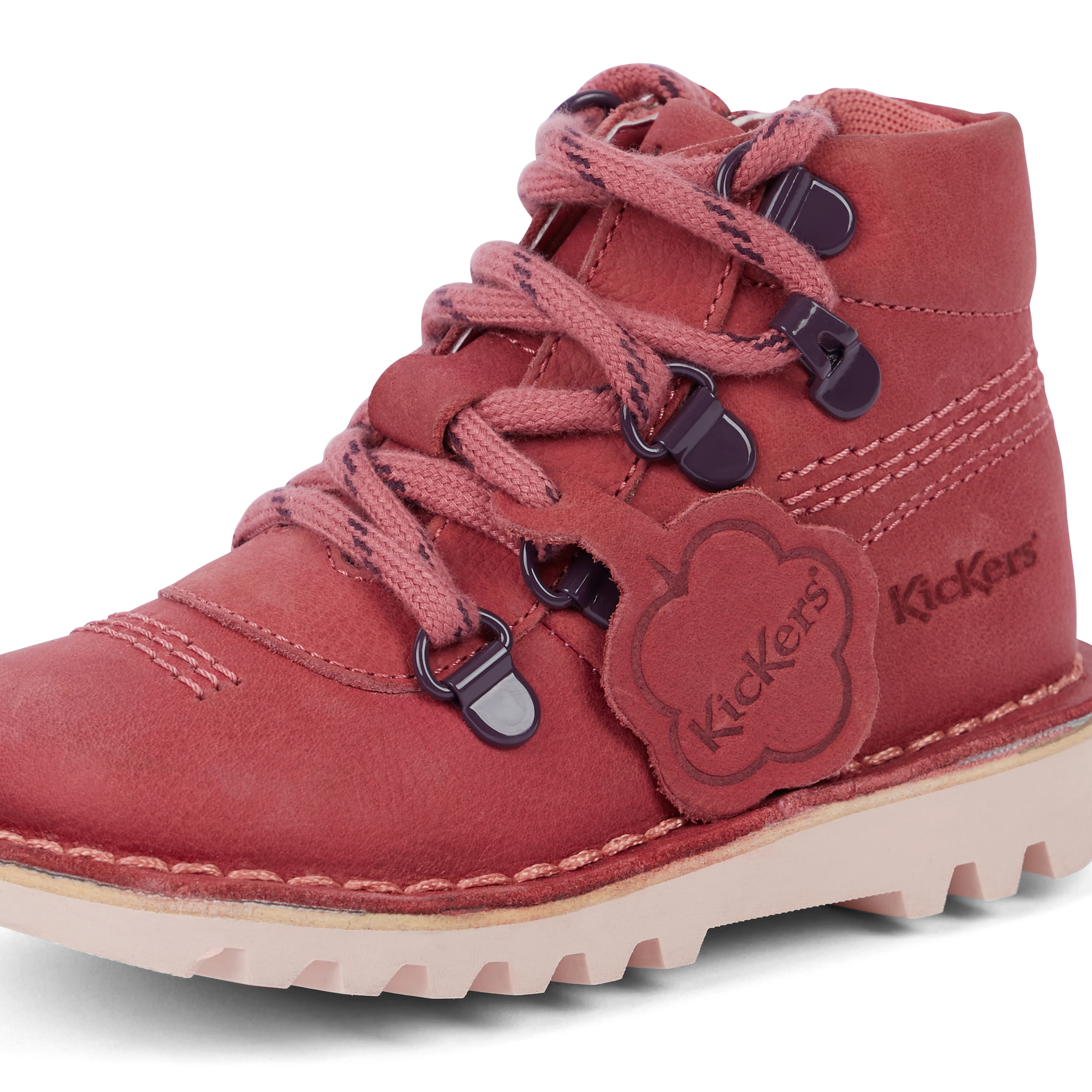 Infant Unisex Kick Hi Explore Leather Pink - Image 6