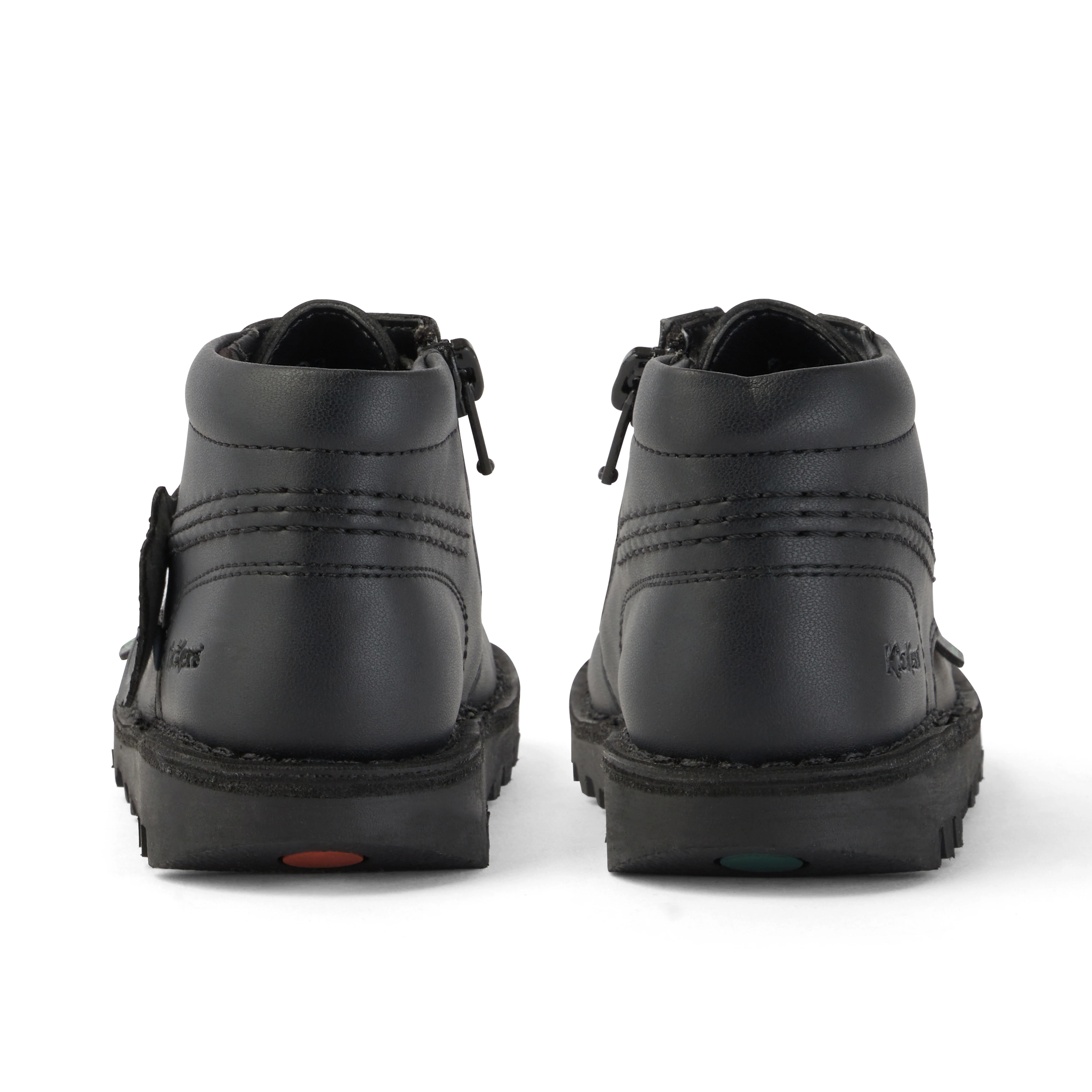 Infant Unisex Kick Hi Zip Leather Alternative Black - Image 5
