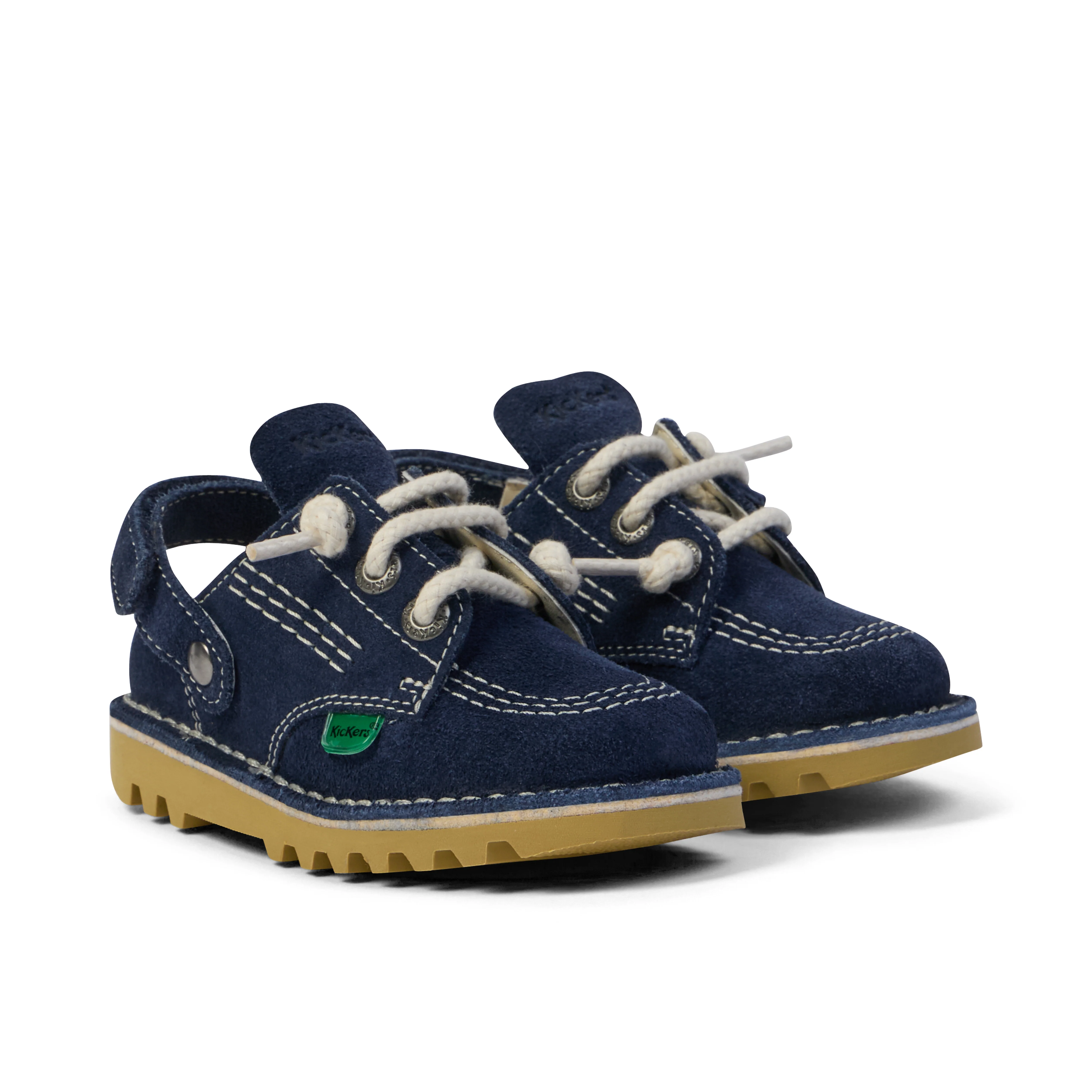 Infant Unisex Kick Mule Suede Navy - Image 3
