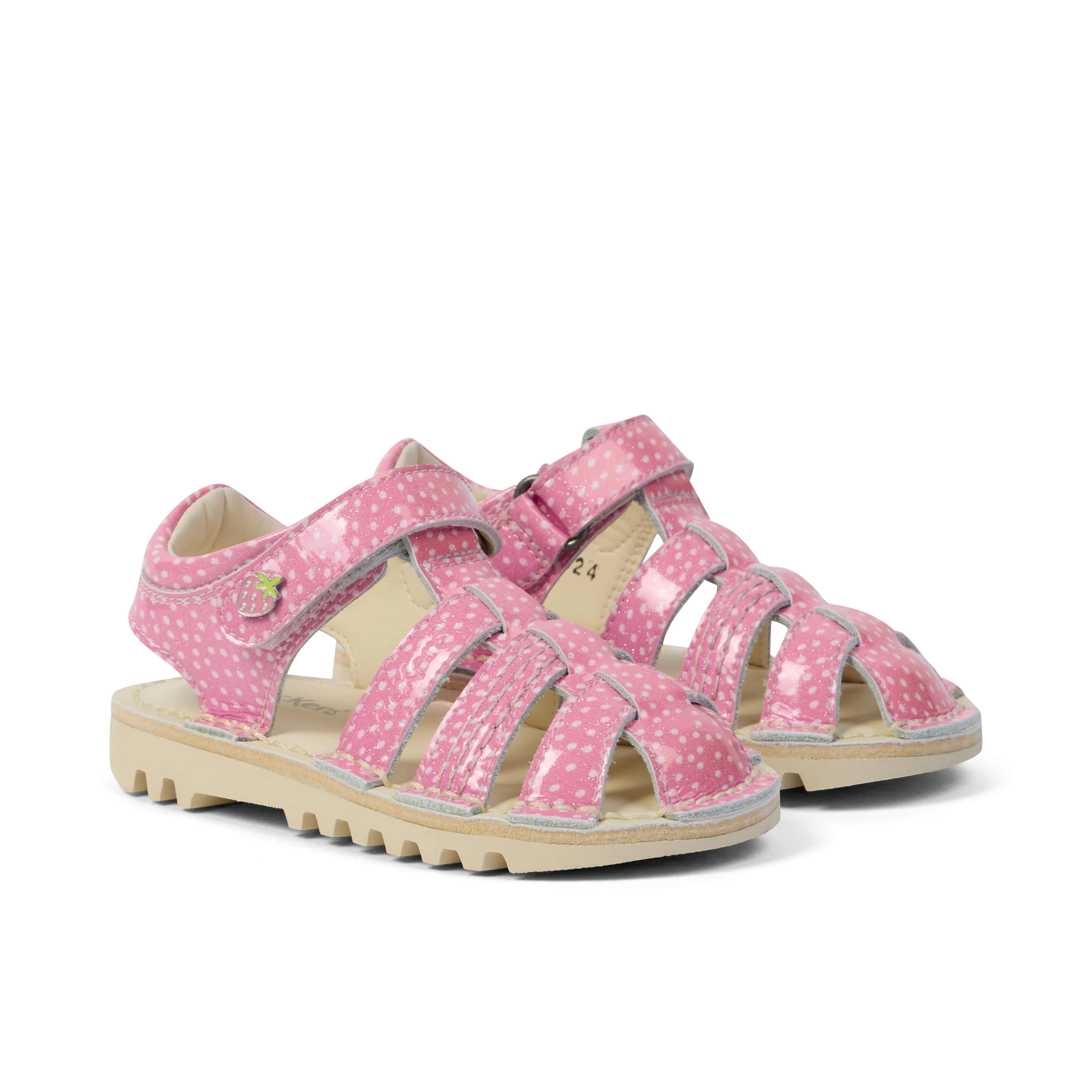 Infant Unisex Kick Sandal Fruit Light Pink - Image 3
