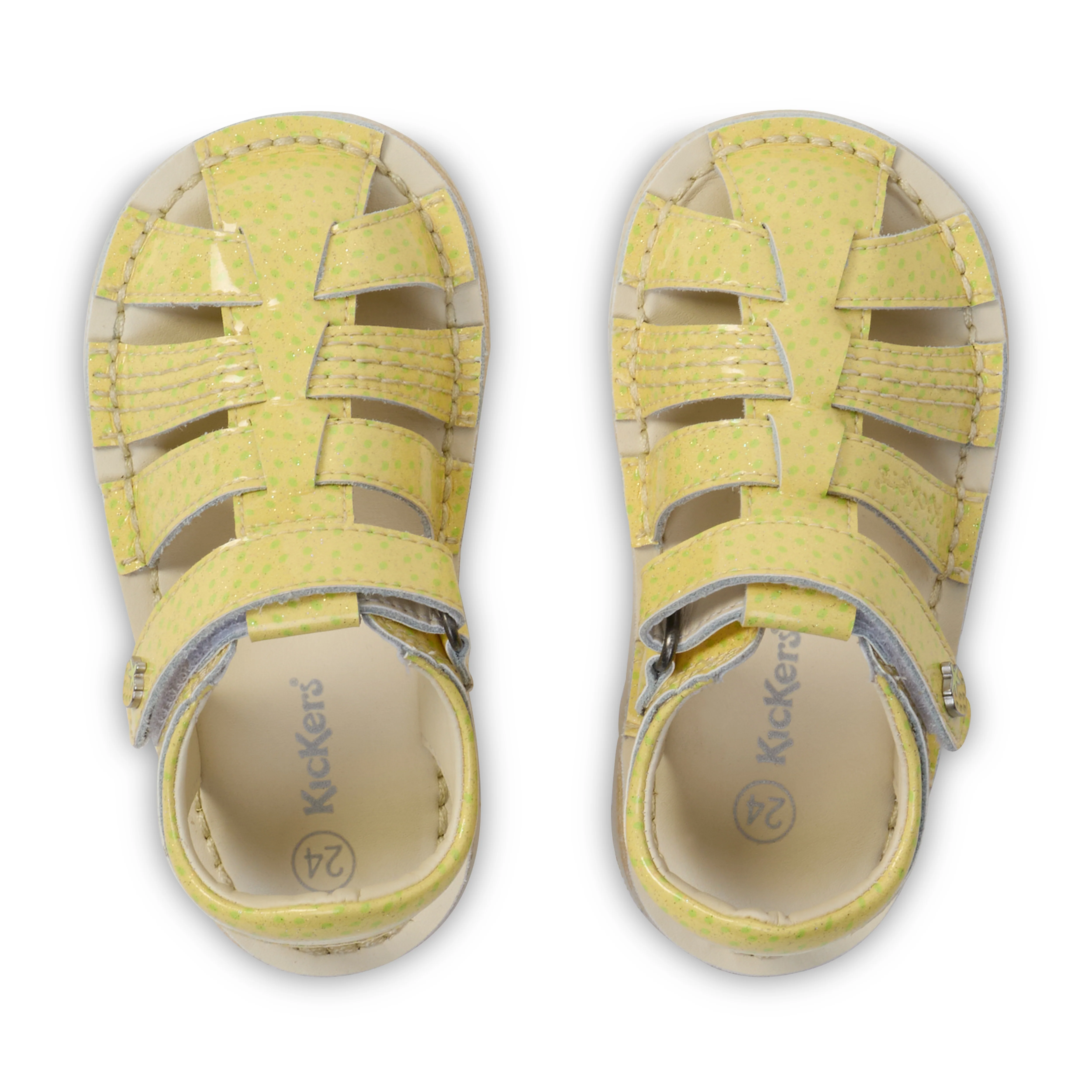 Infant Unisex Kick Sandal Fruit Light Yellow - Image 4