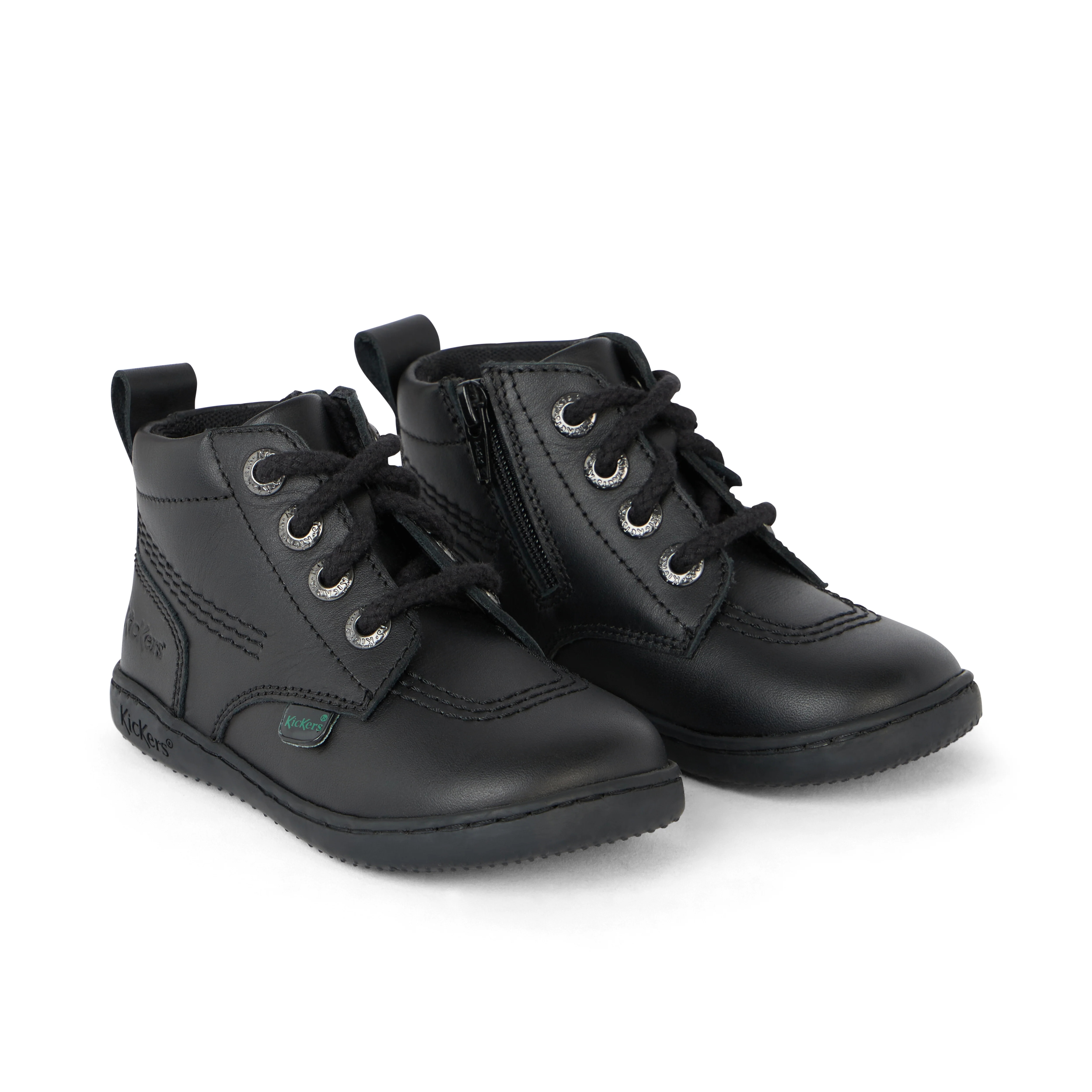 Infant Unisex Playflex Hi Leather Black - Image 3