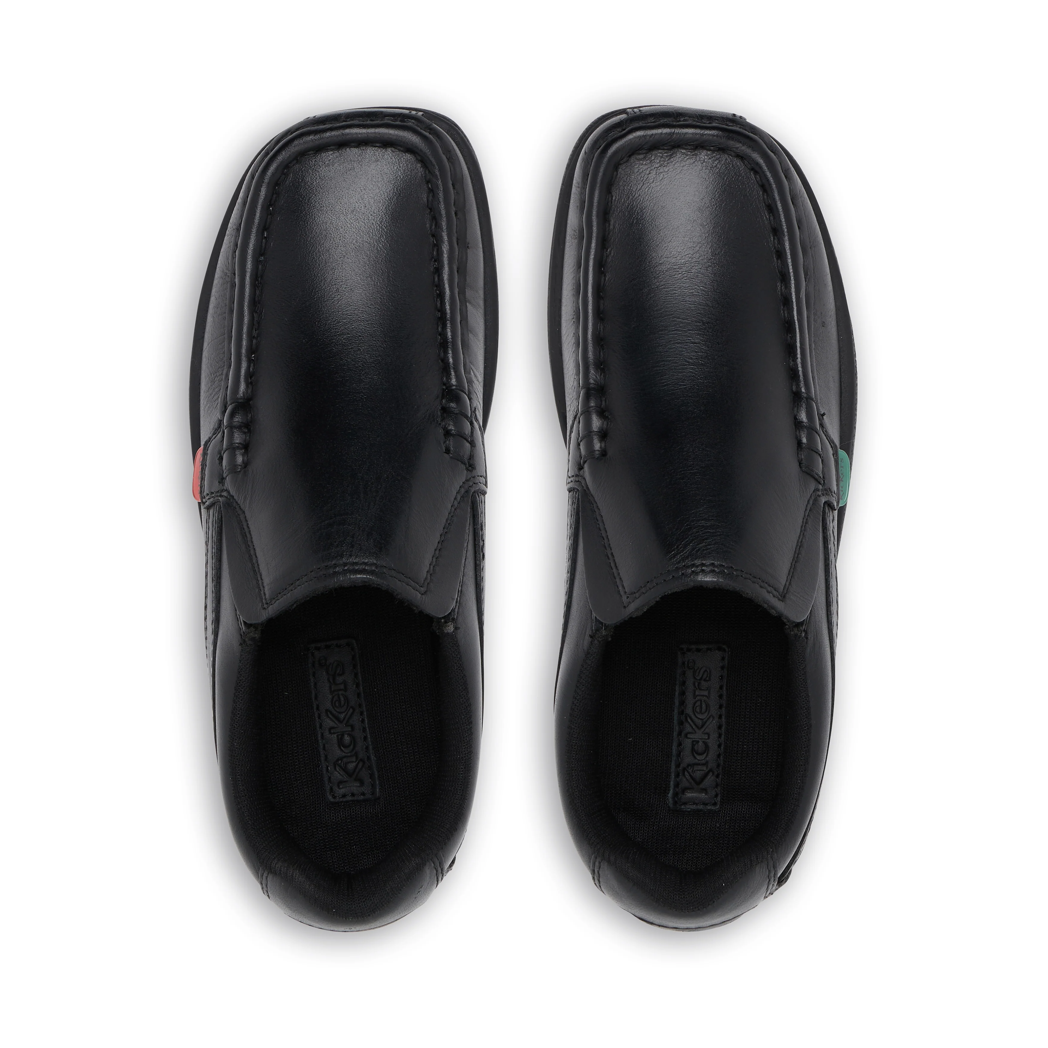 Junior Boys Fragma Slip Leather Black - Image 4