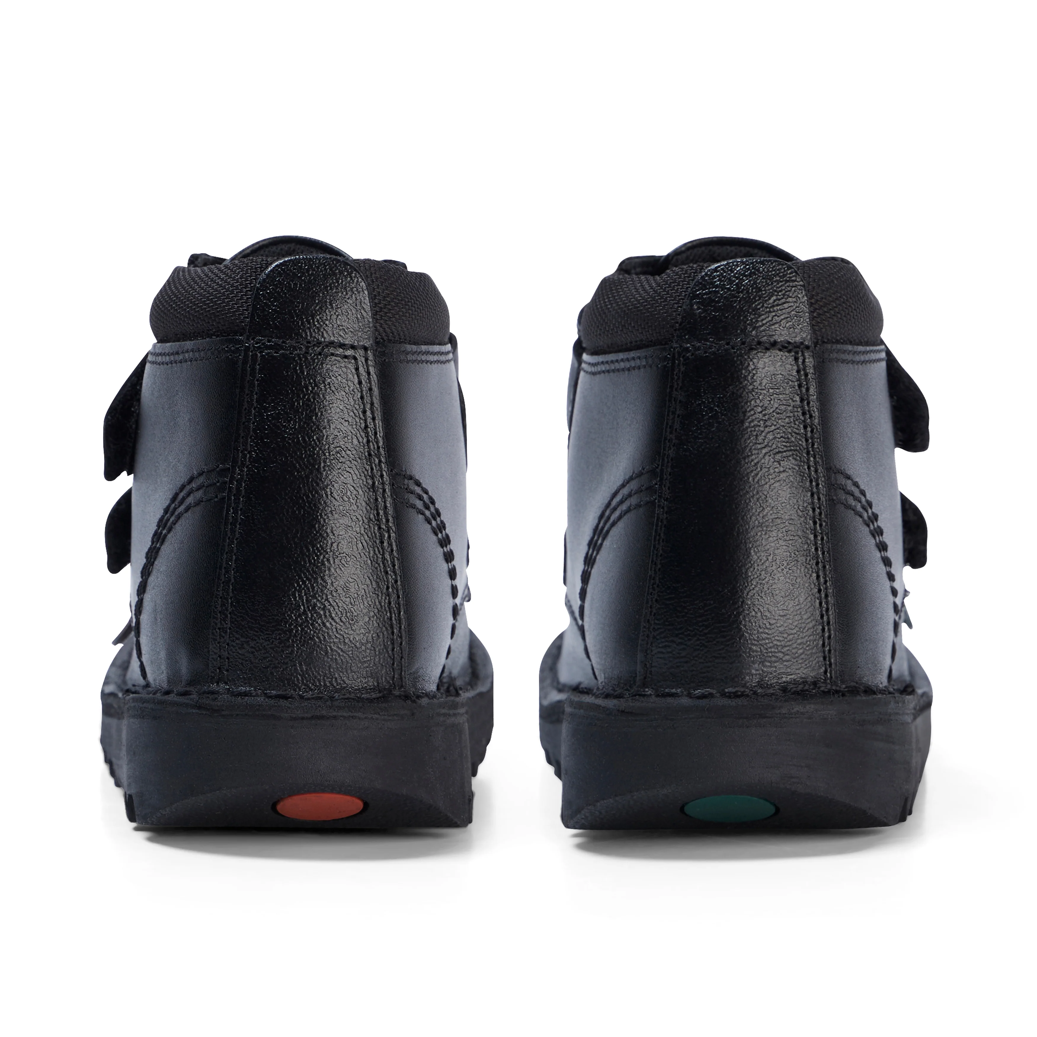 Junior Boys Kick Hi Scuff Leather Black - Image 5