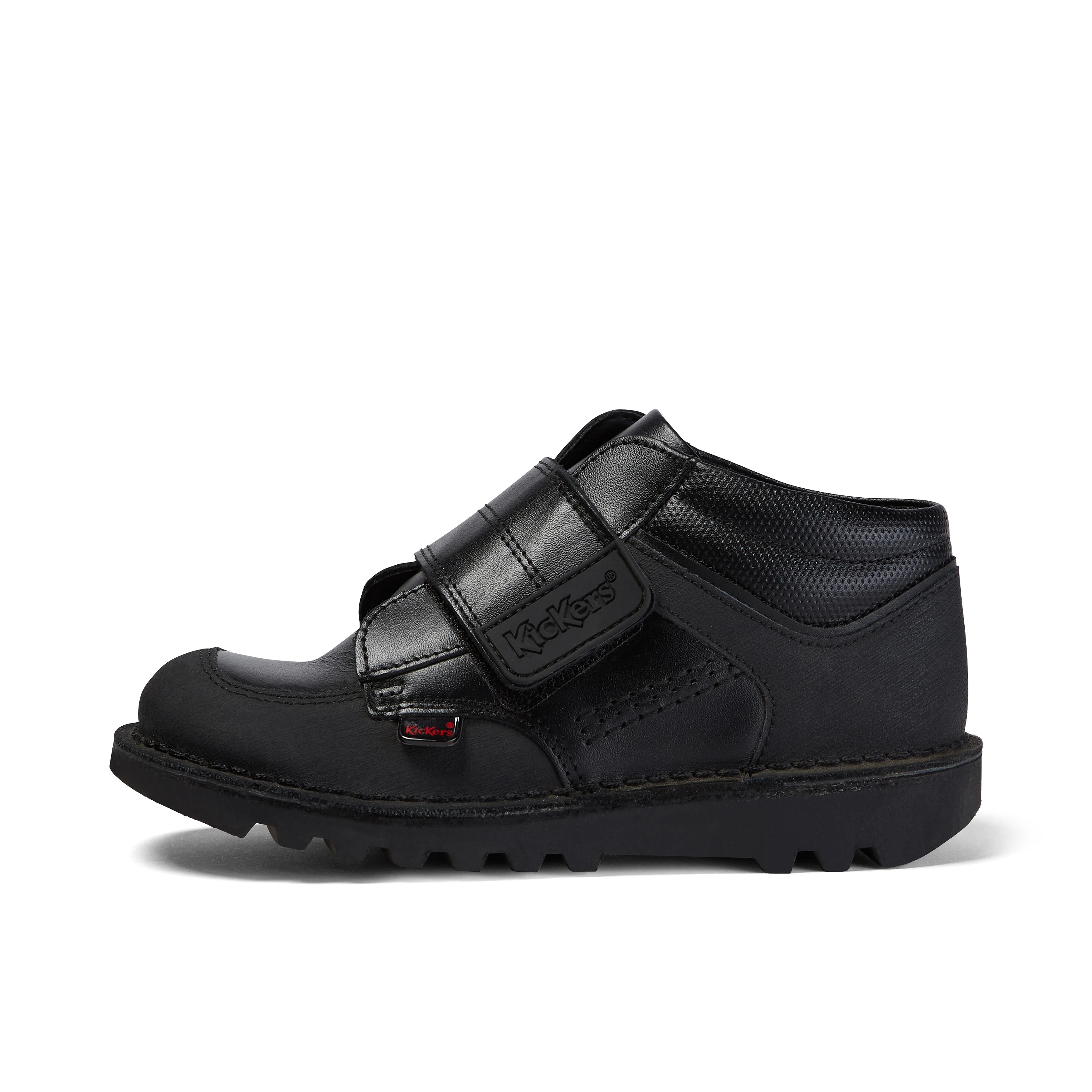 Junior Boys Kick Mid Scuff Leather Black