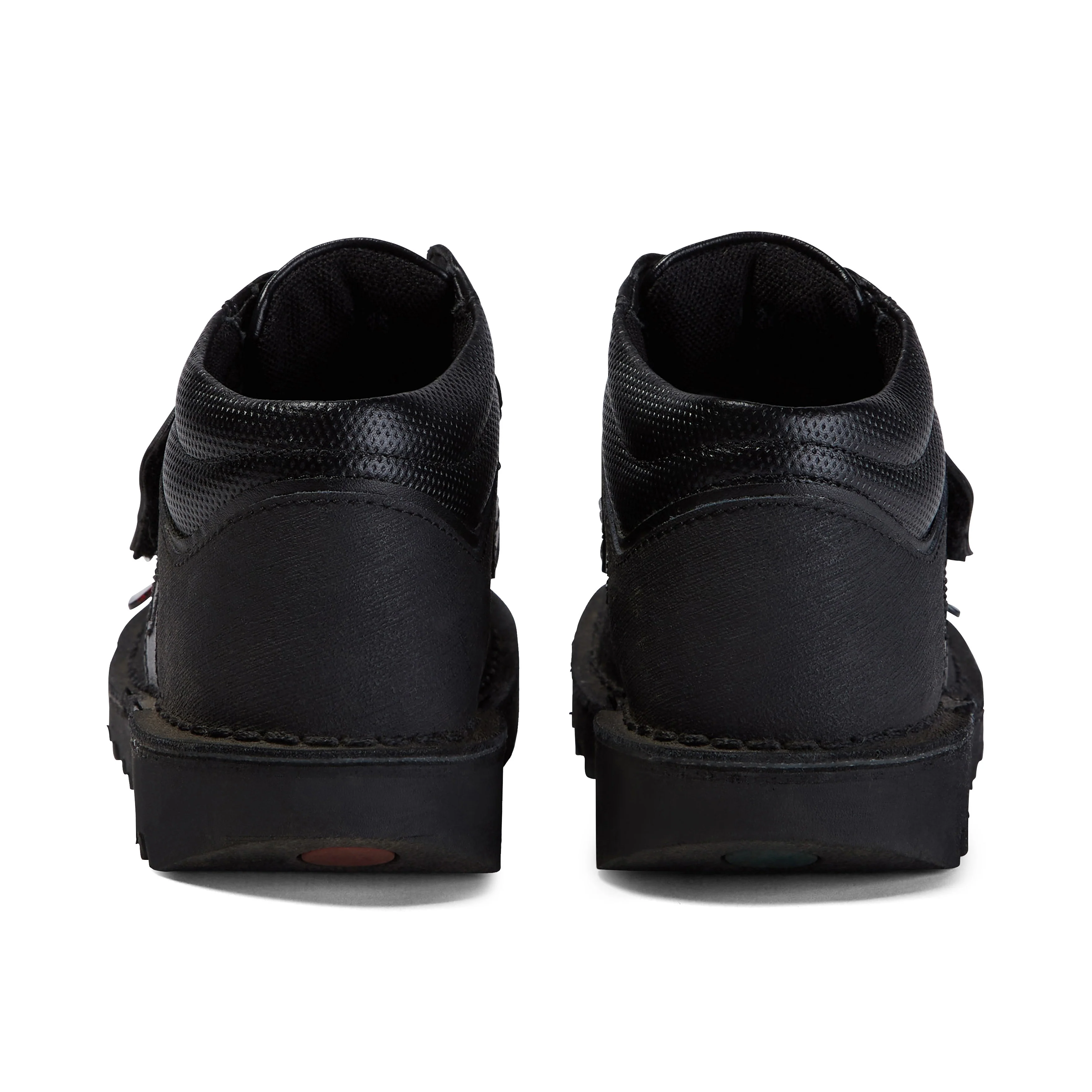 Junior Boys Kick Mid Scuff Leather Black - Image 5
