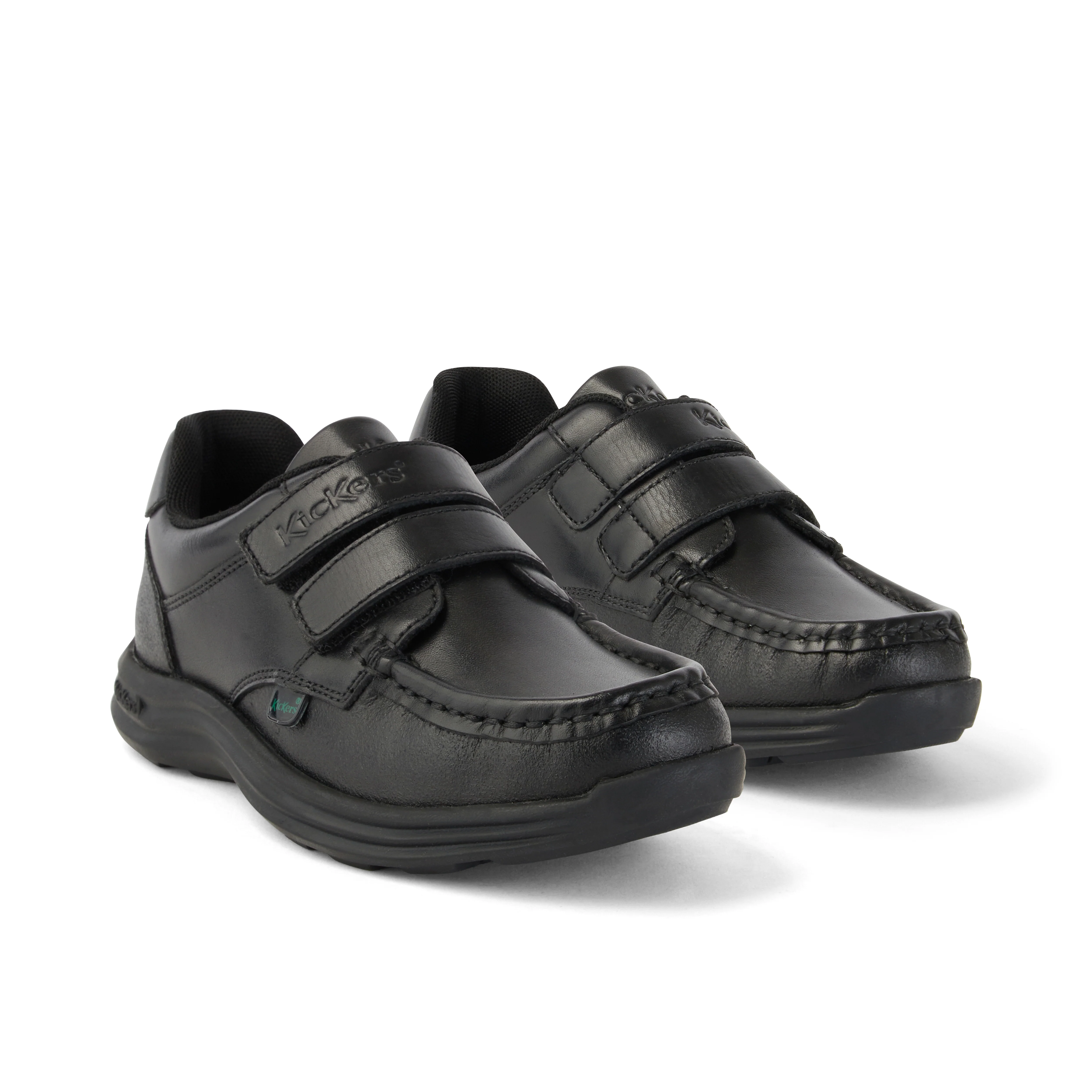 Junior Boys Reasan Twin Vel Leather Black - Image 3