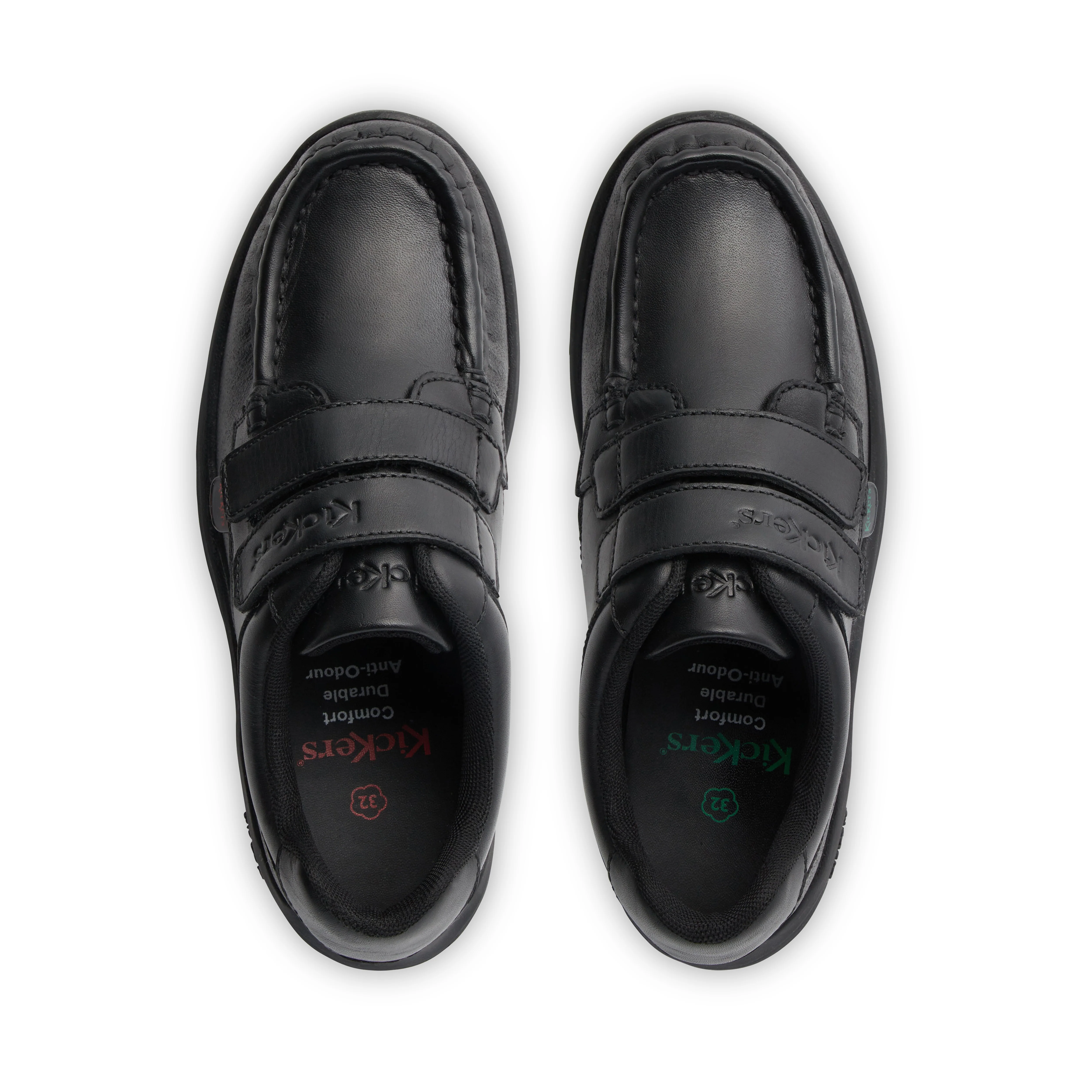 Junior Boys Reasan Twin Vel Leather Black - Image 4