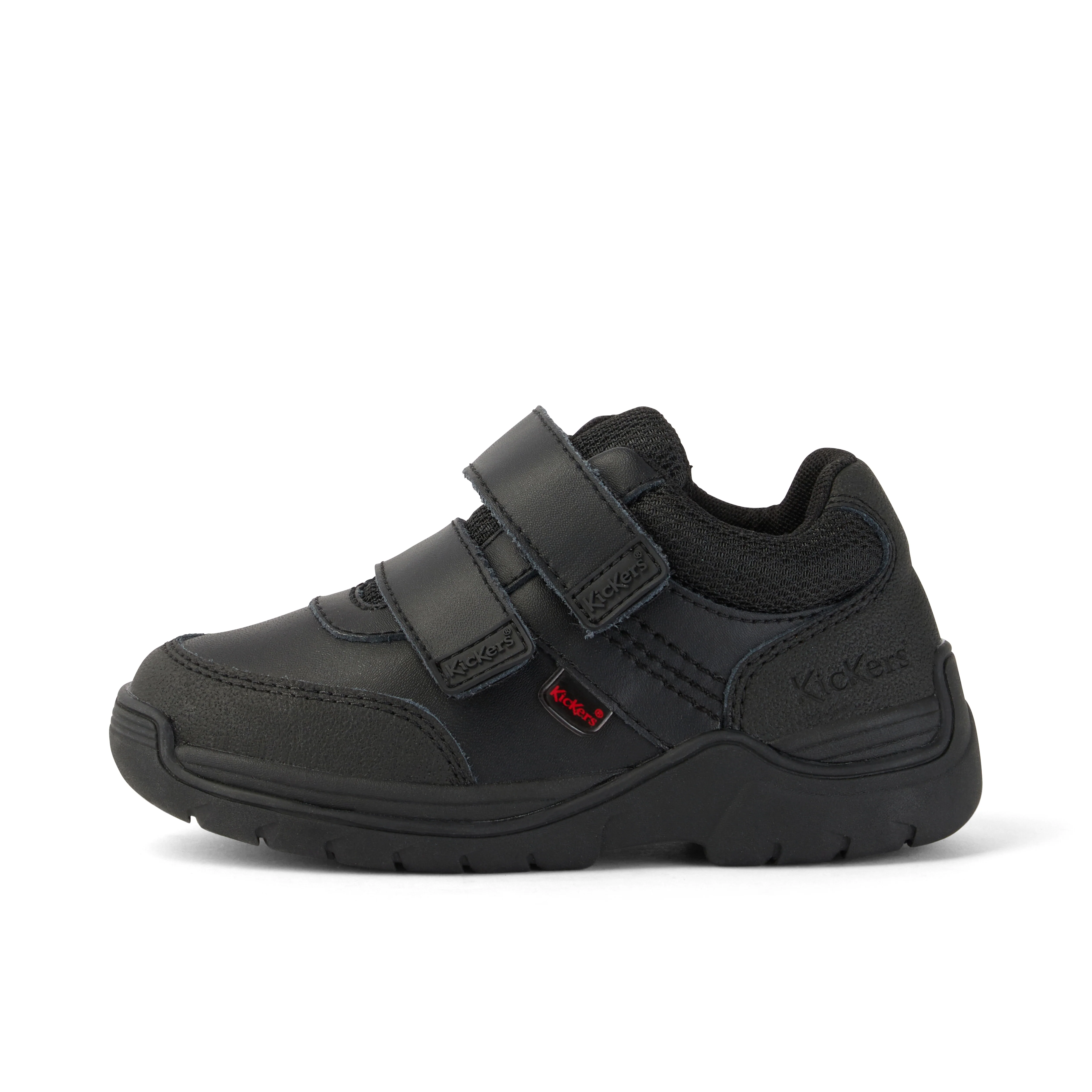 Junior Boys Stomper Mid Leather Black