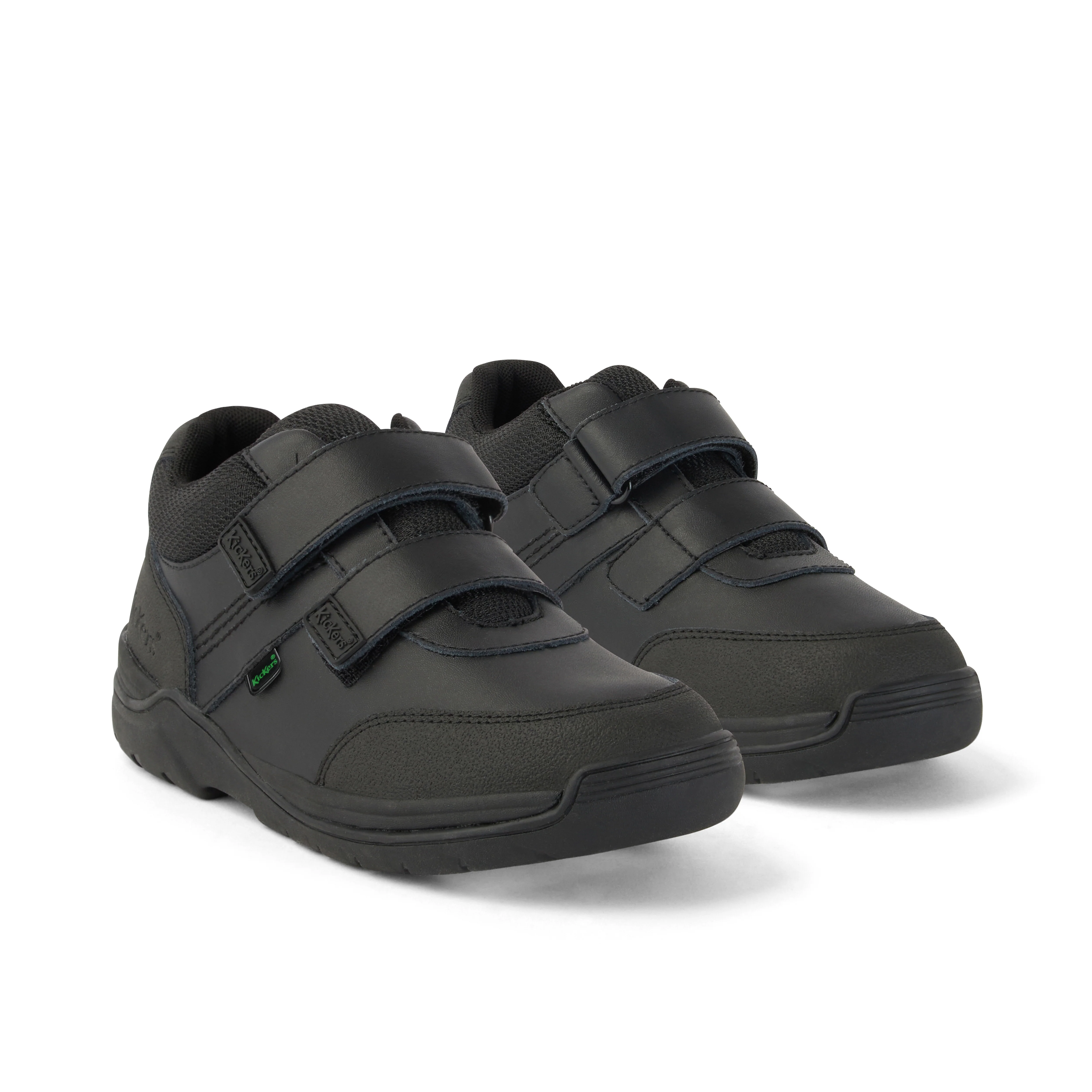 Junior Boys Stomper Mid Leather Black - Image 3