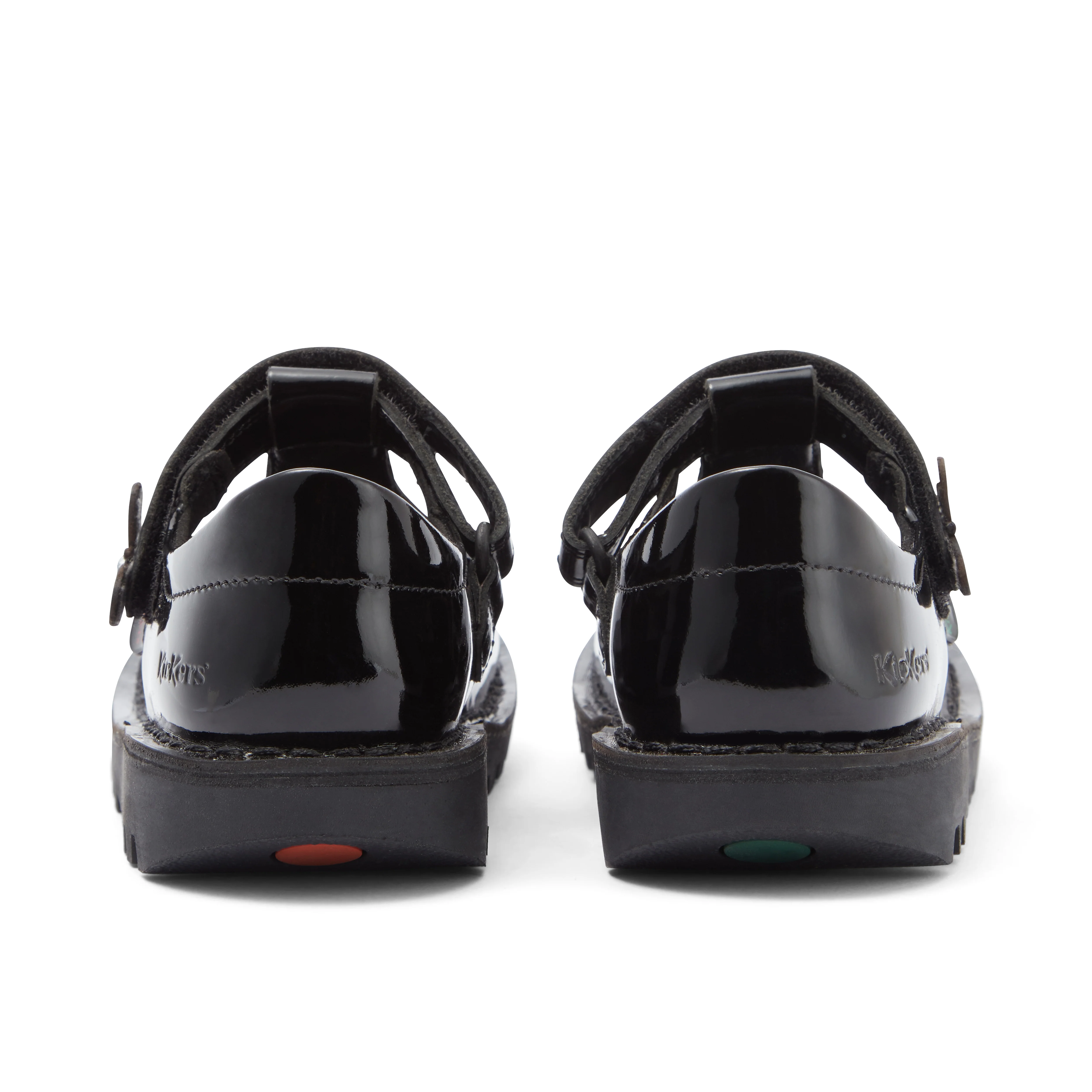 Junior Girls Kick T Bar Bloom Patent Leather Black - Image 5