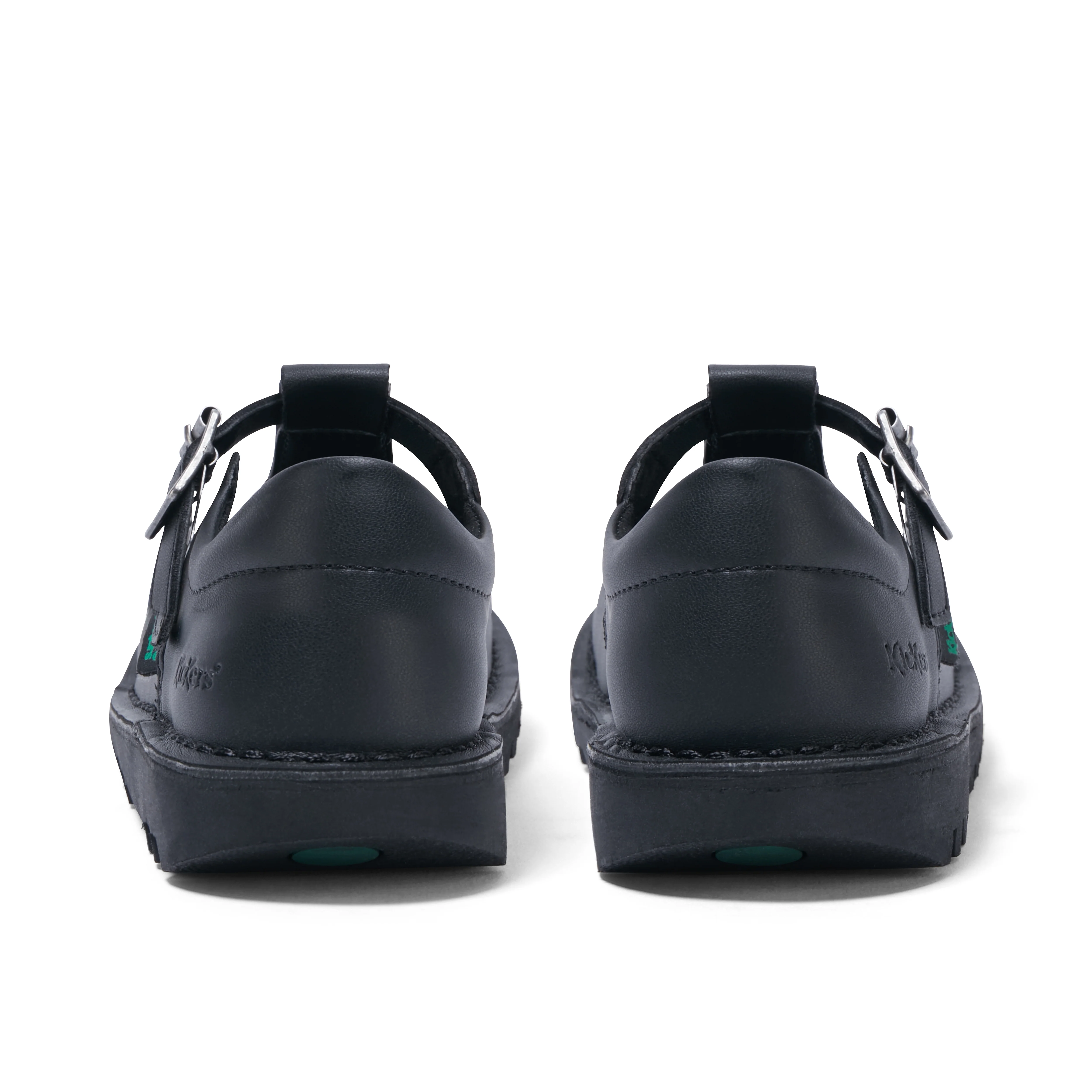 Junior Girls Kick T Bar Leather Alternative Black - Image 5