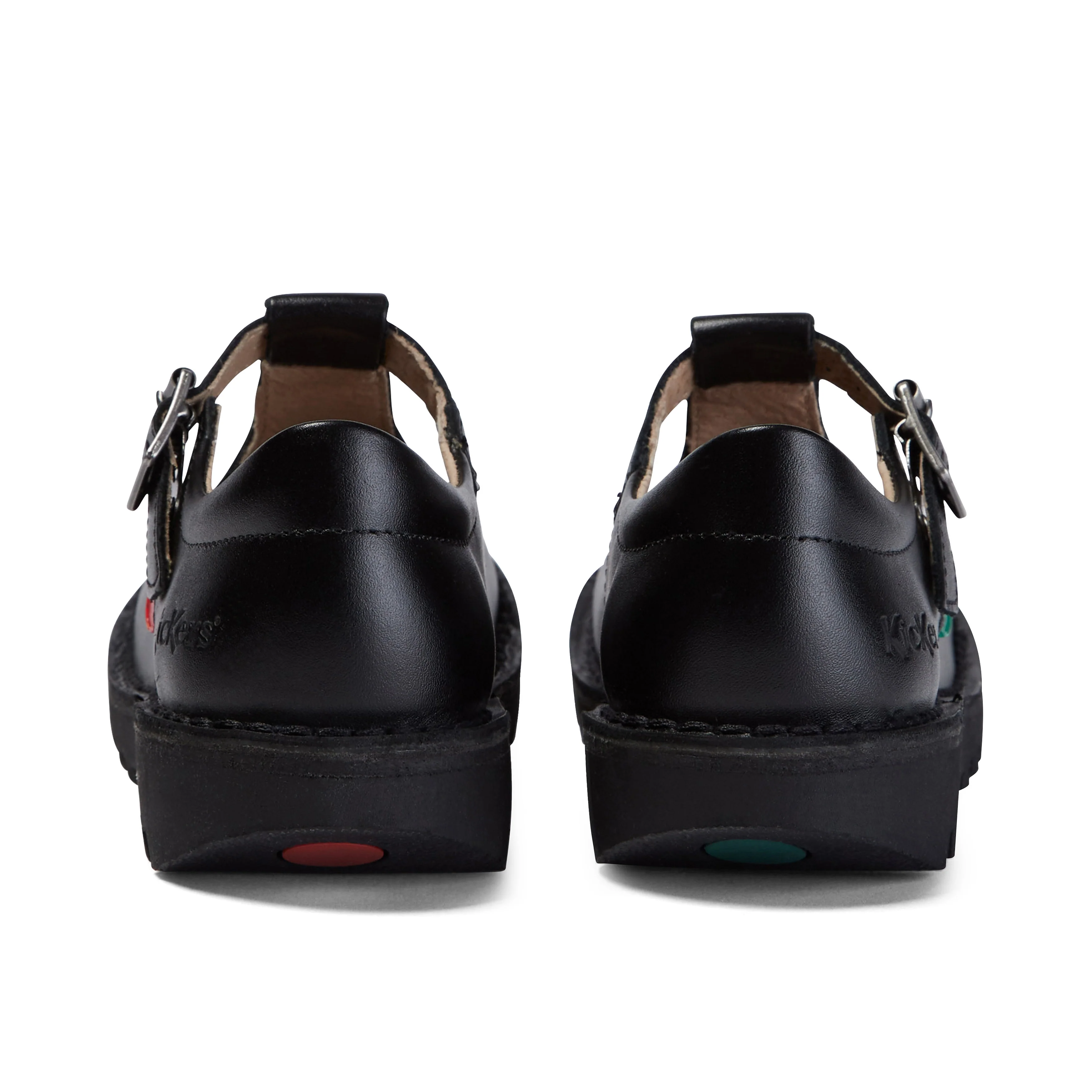 Junior Girls Kick T Bar Leather Black - Image 5