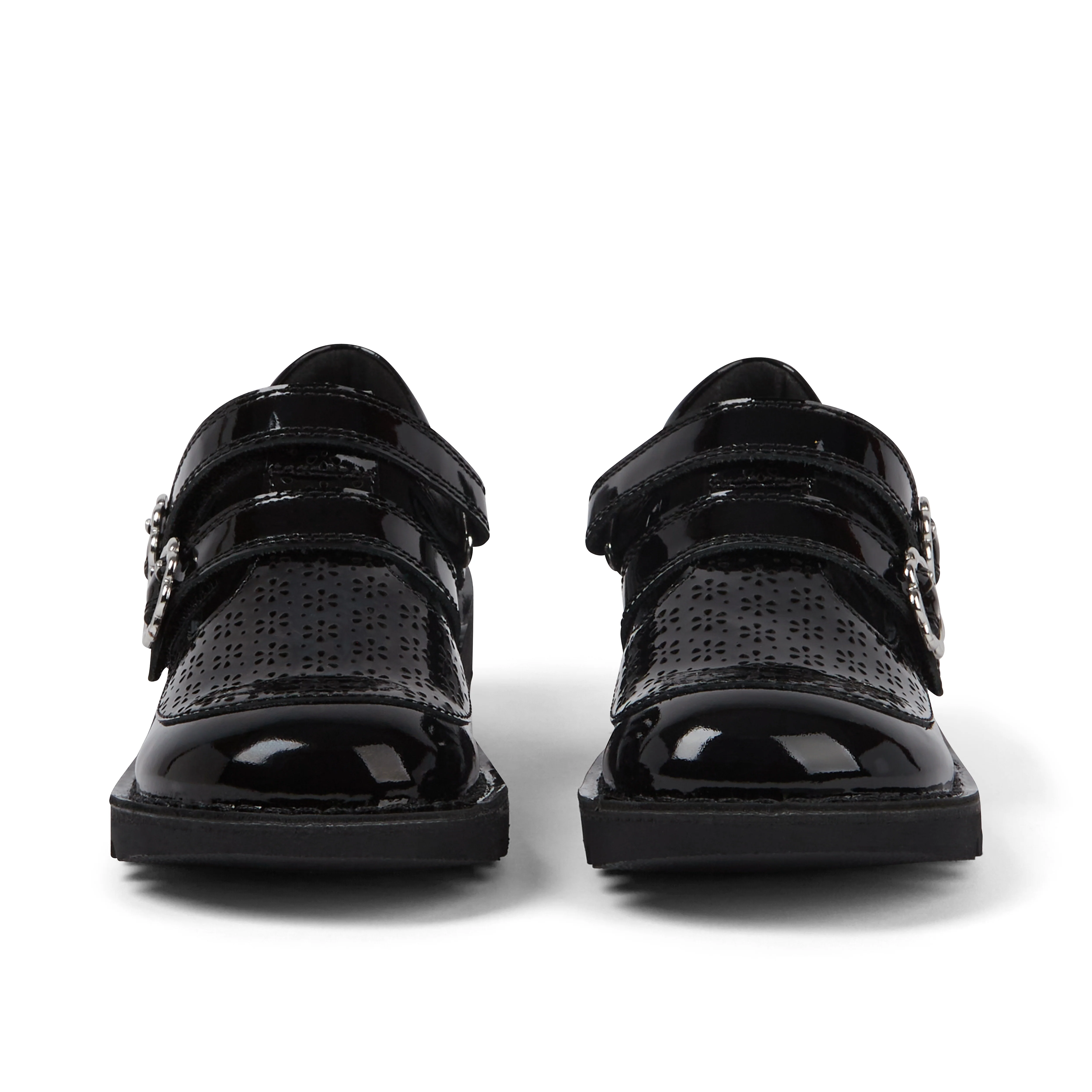 Junior Girls Kick T-Bar Meadow Patent Leather Black - Image 2