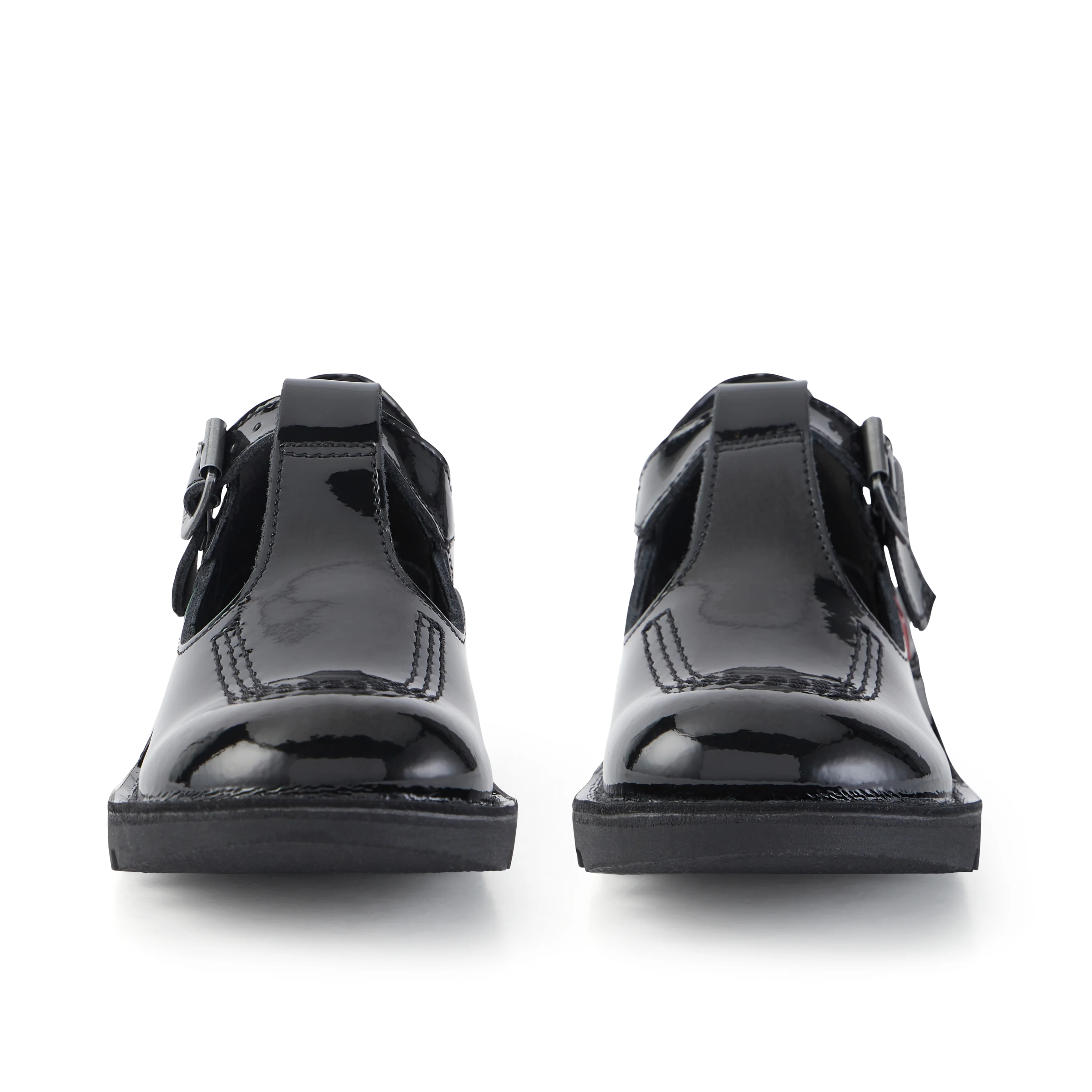Junior Girls Kick T Bar Patent Leather Black - Image 2