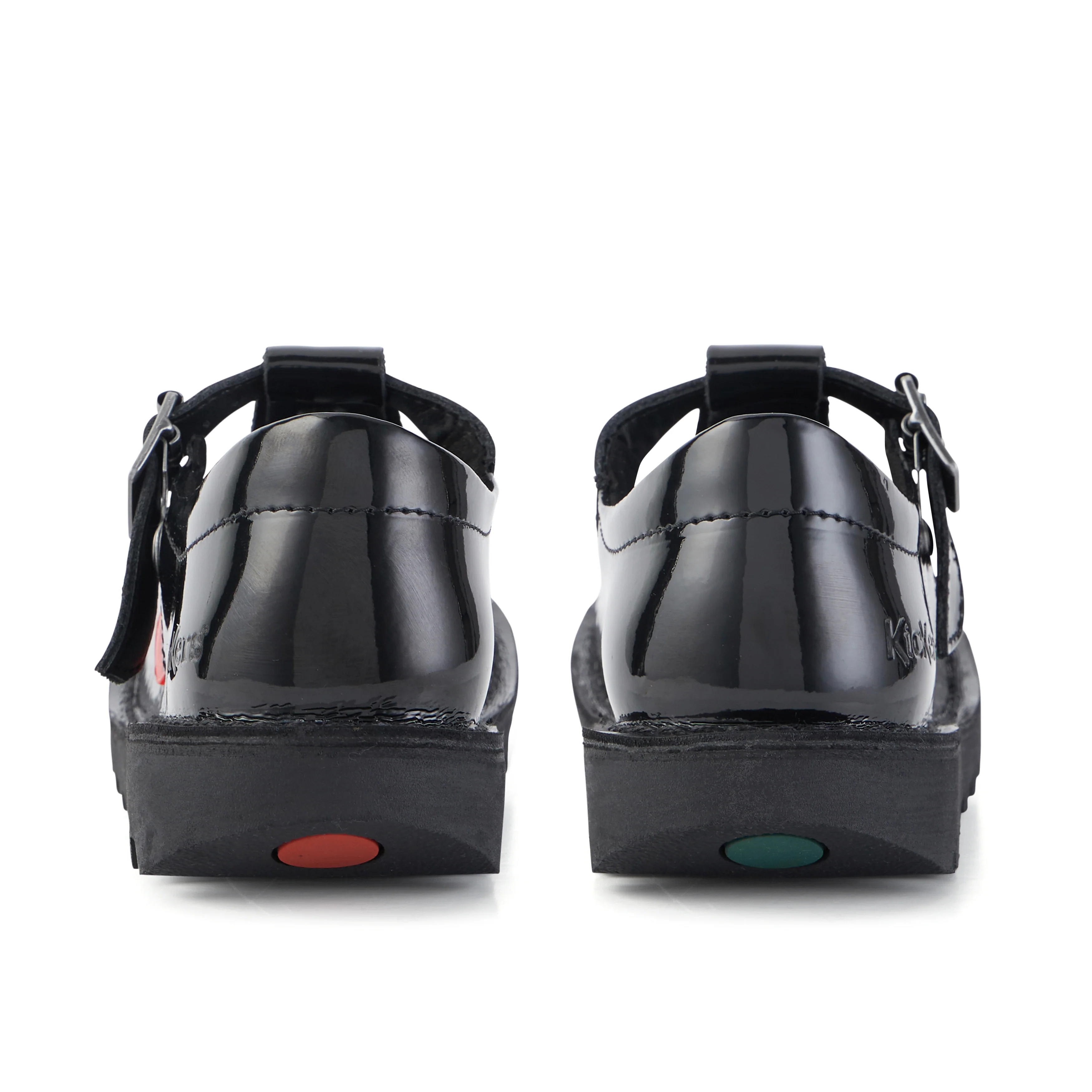 Junior Girls Kick T Bar Patent Leather Black - Image 5