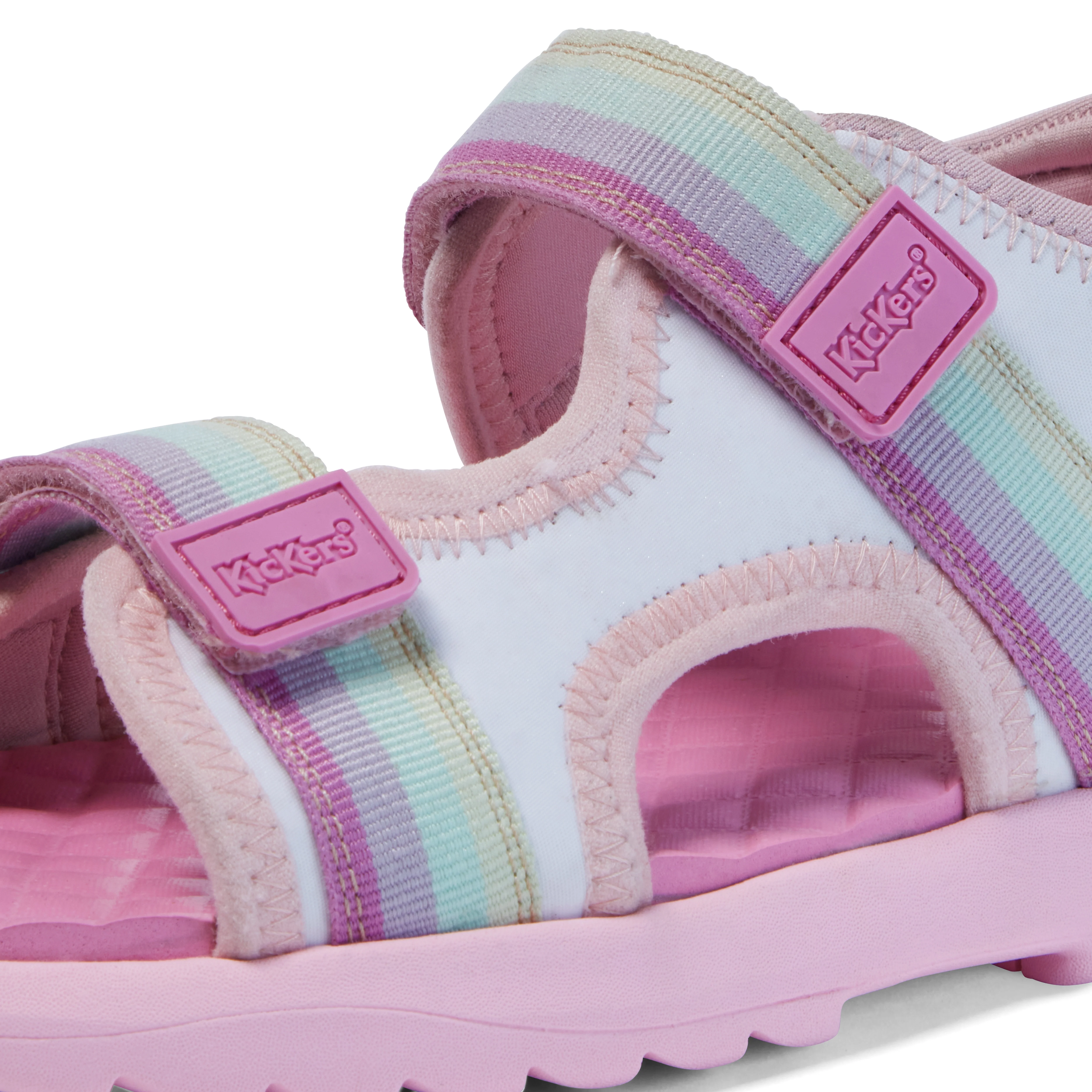 Junior Girls Kickster Sandal White - Image 6