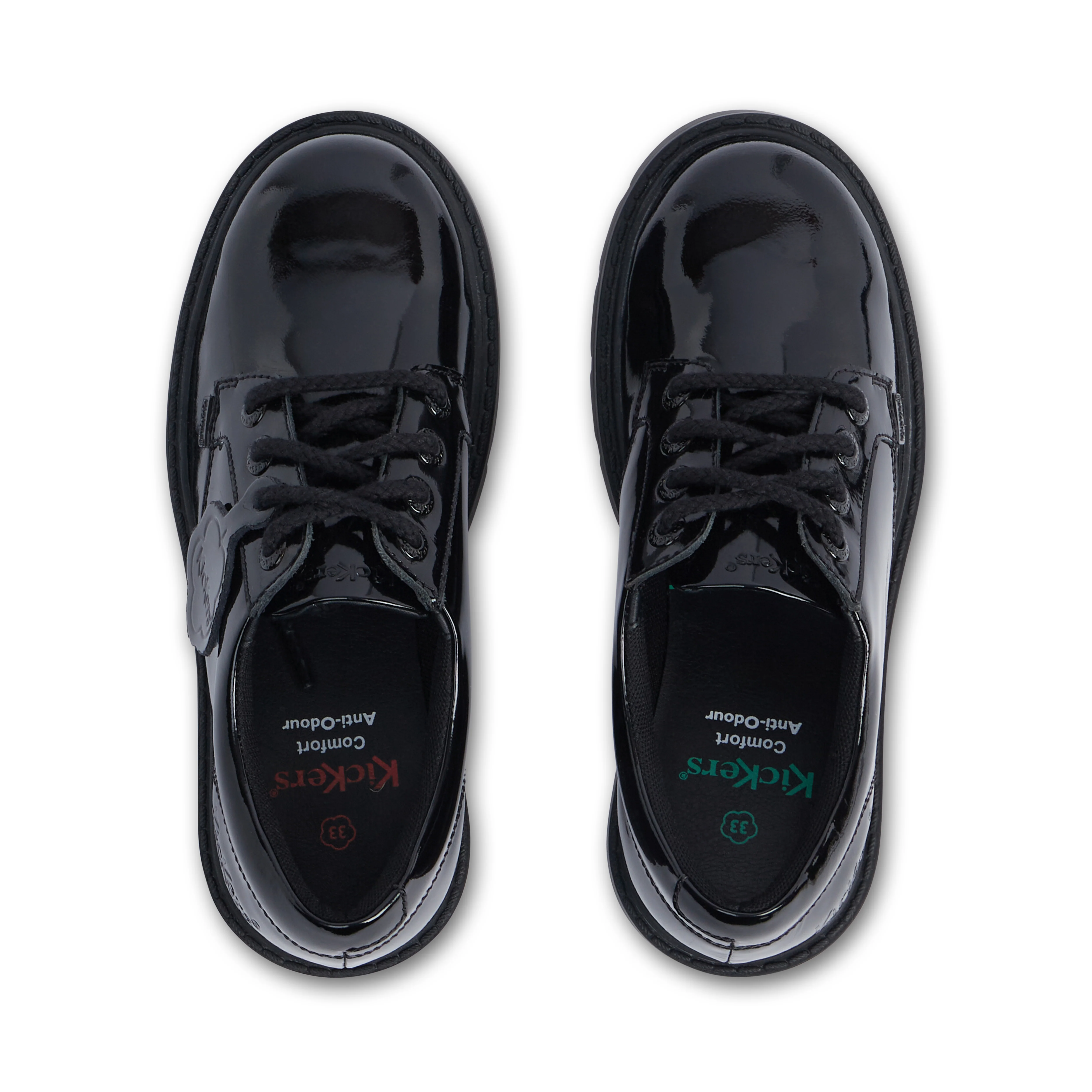 Junior Girls Kori Lace Patent Leather Black - Image 4
