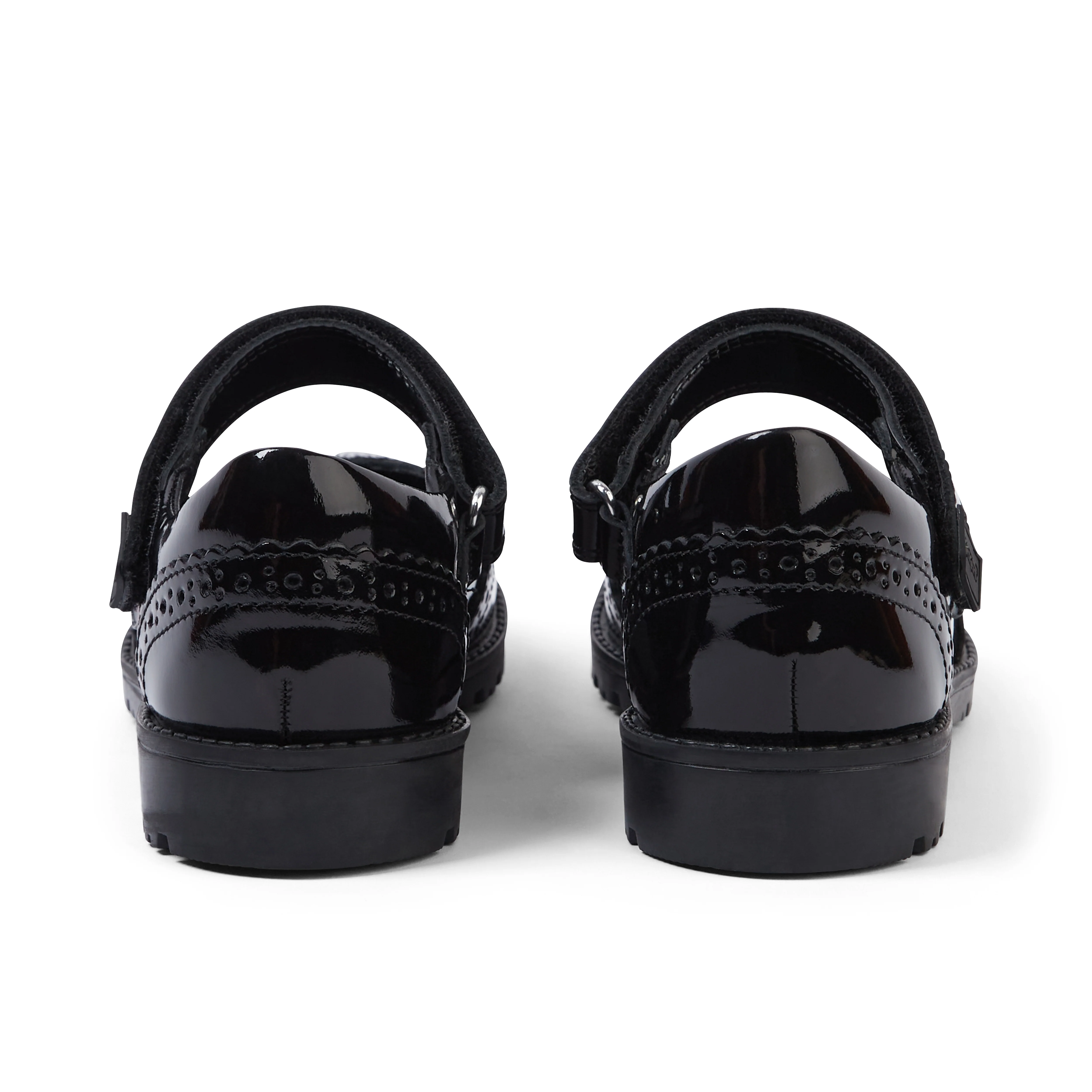 Junior Girls Lachly MJ Brogue Patent Leather Black - Image 5