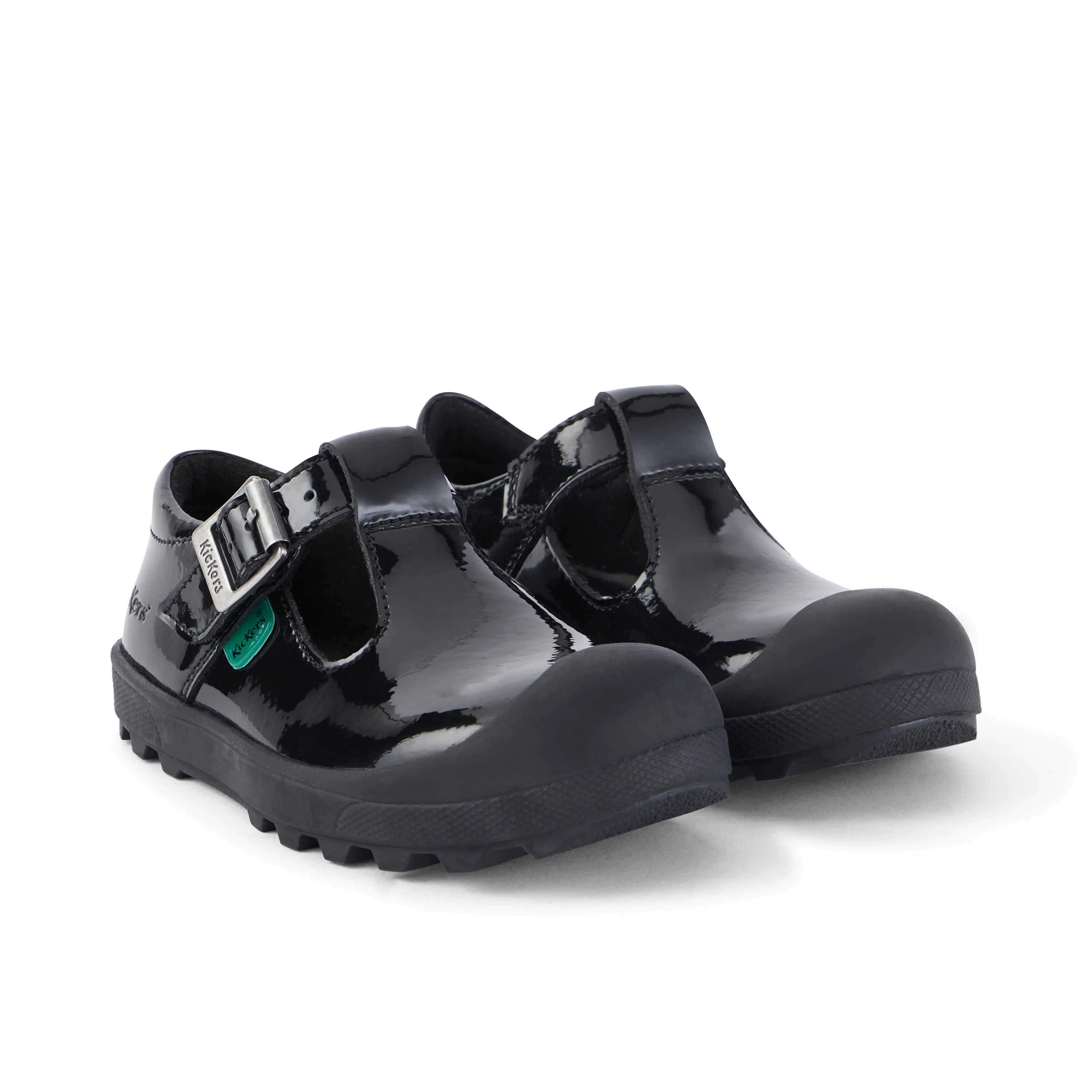 Junior Girls Plunk MJ Leather Black - Image 3
