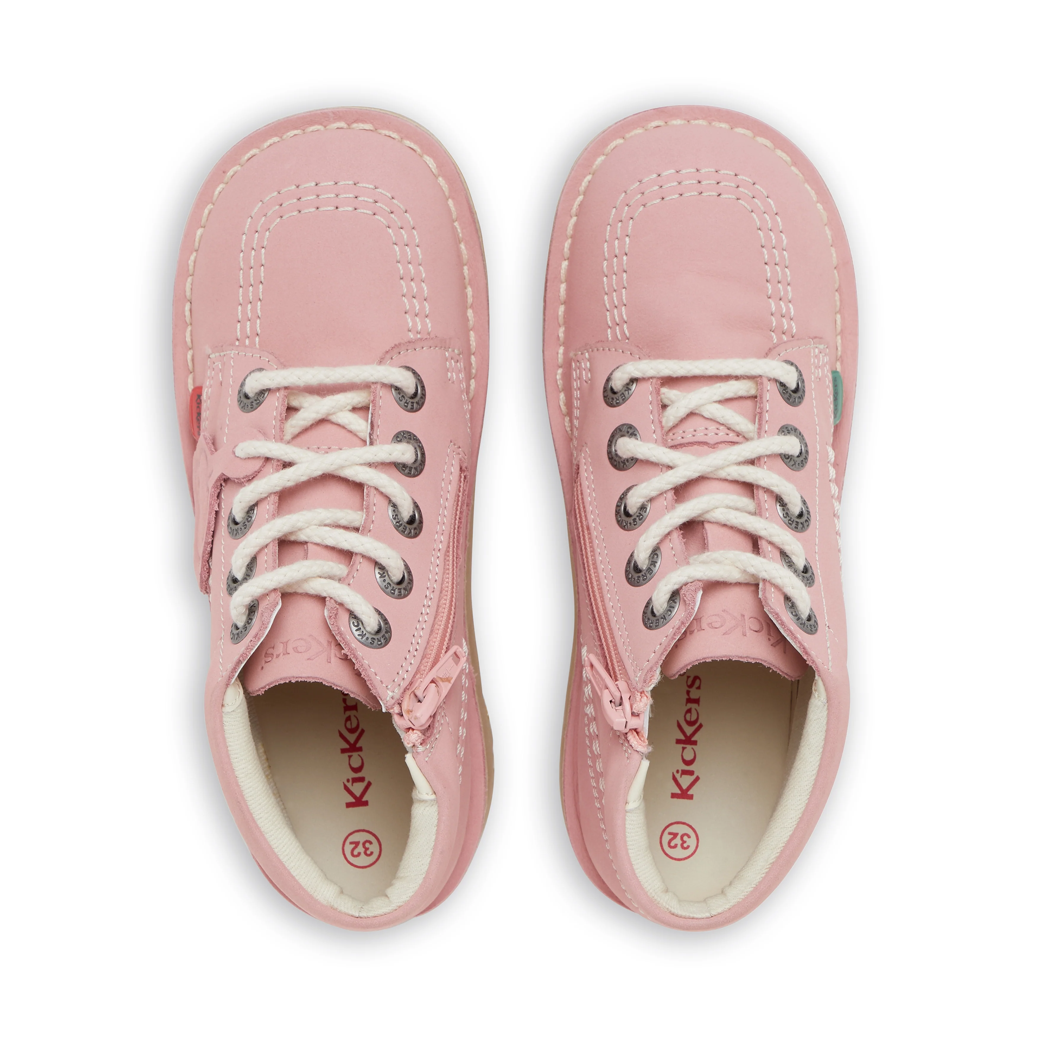 Junior Unisex Kick Hi Zip Nubuck Light pink - Image 4