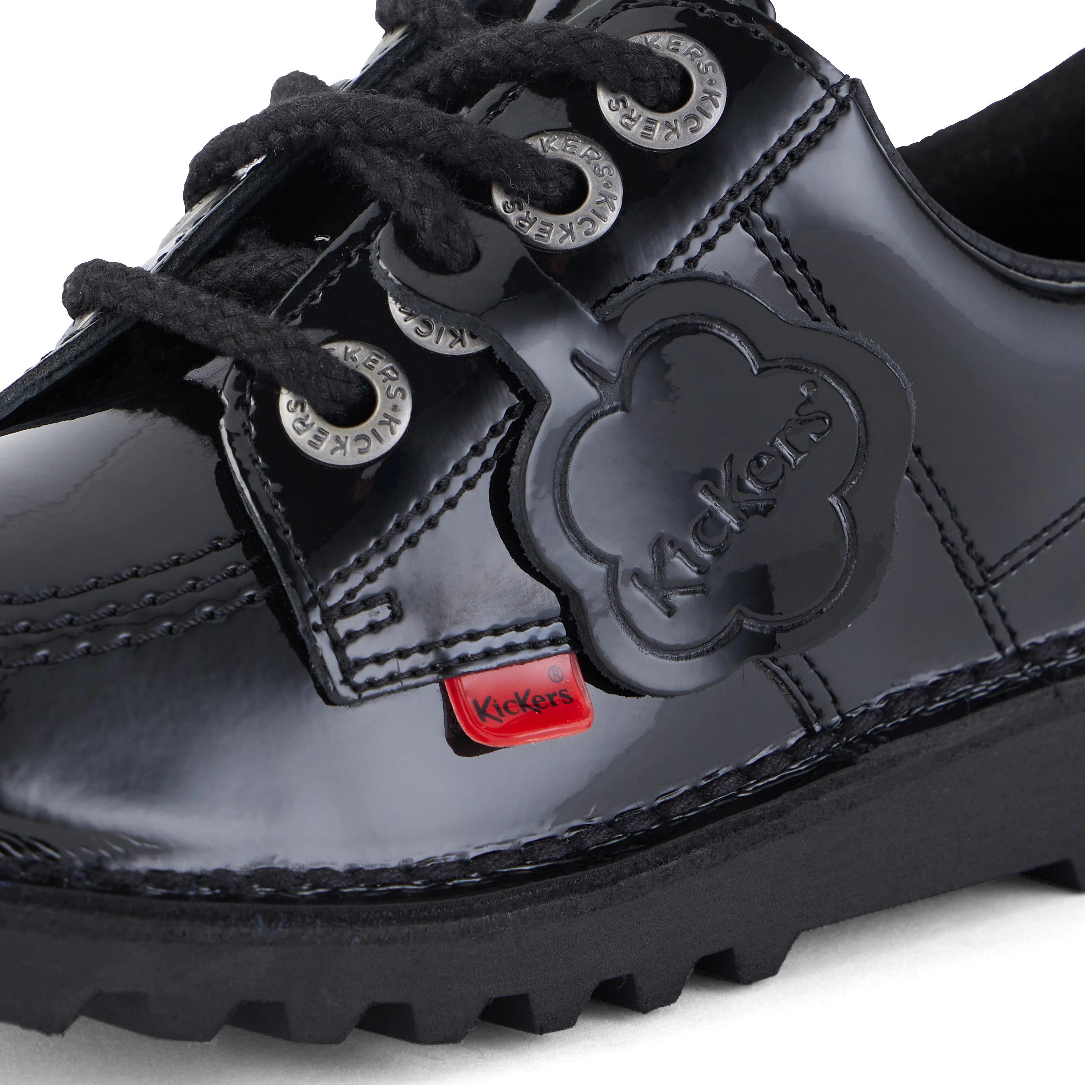 Junior Unisex Kick Lo Patent Leather Black - Image 6
