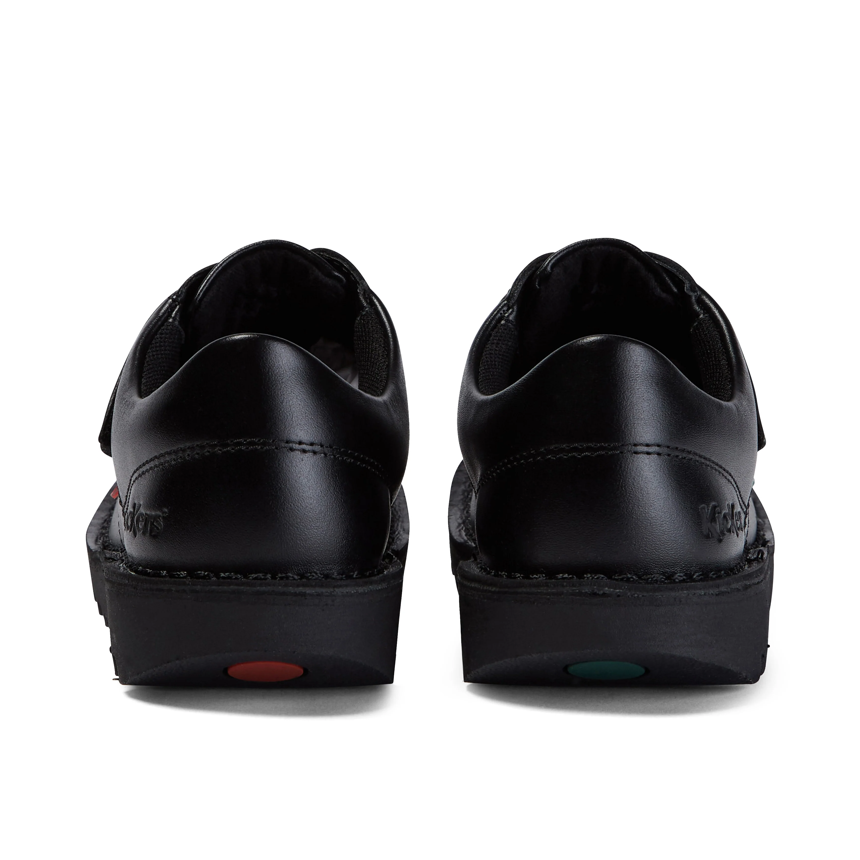 Junior Unisex Kick Lo Twin Vel Leather Black - Image 5