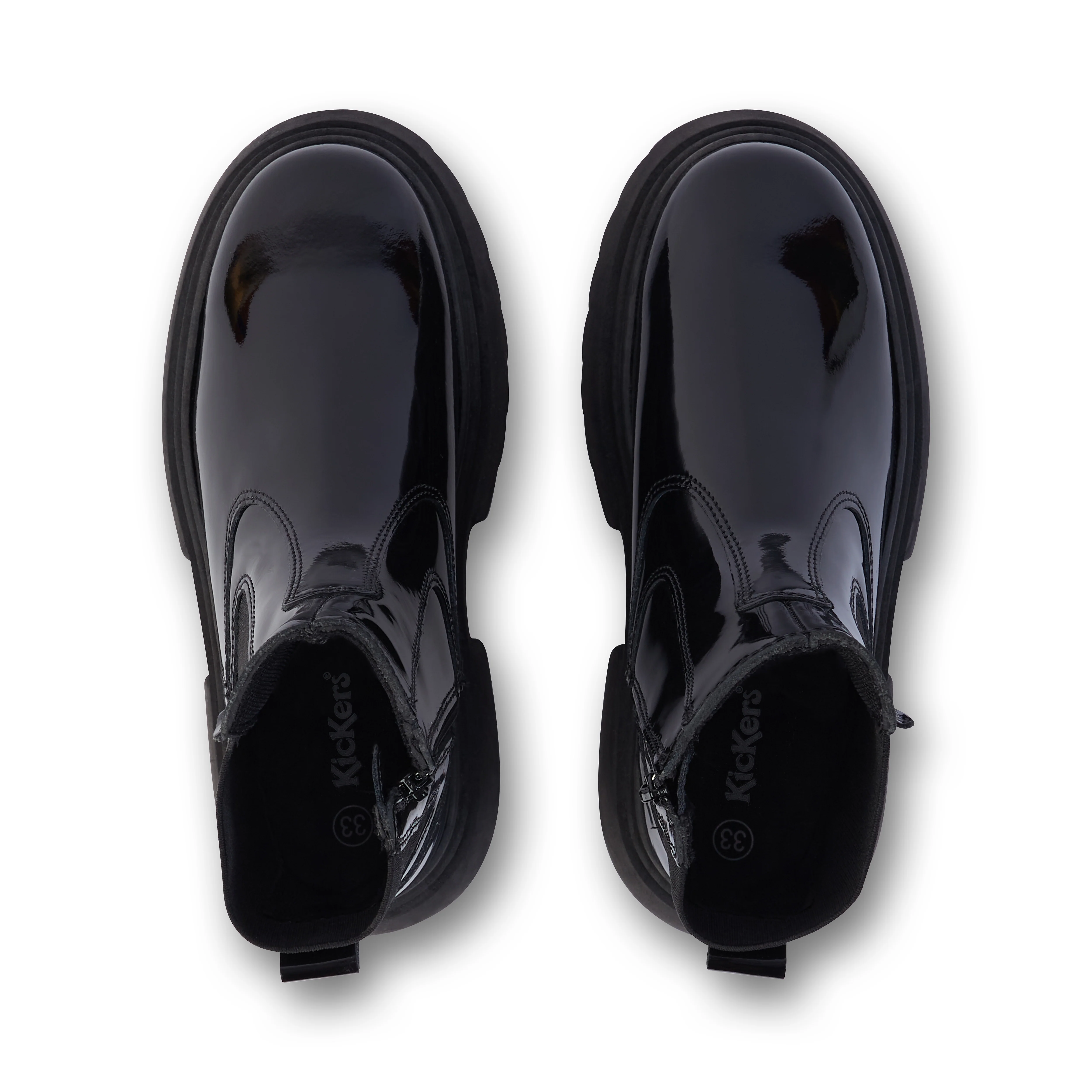 Junior Women Kenzi Chelsea Patent Leather Black - Image 4