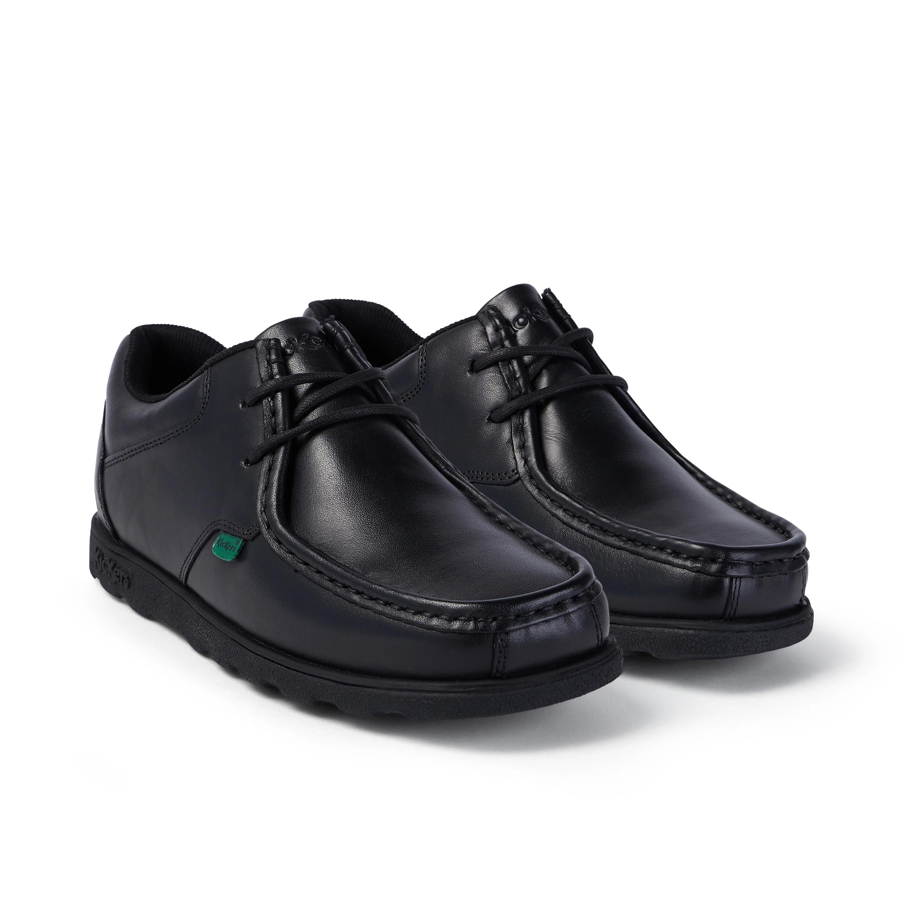 Youth Mens Fragma Lace Leather Black - Image 3
