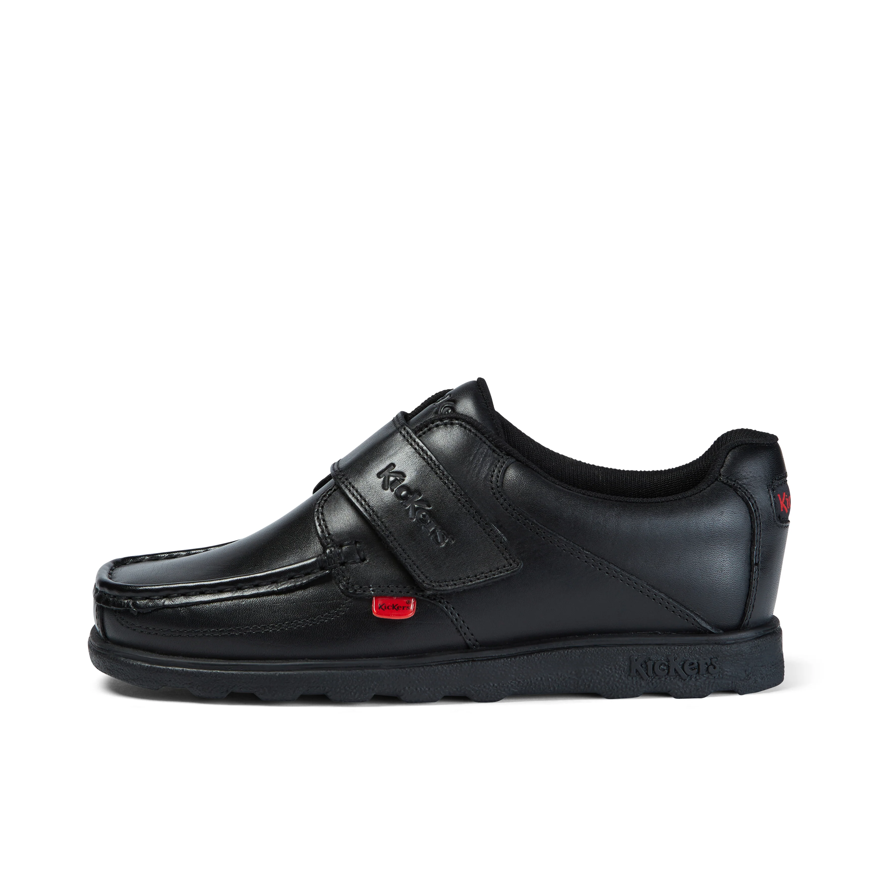 Youth Mens Fragma Strap Leather Black - Image 2
