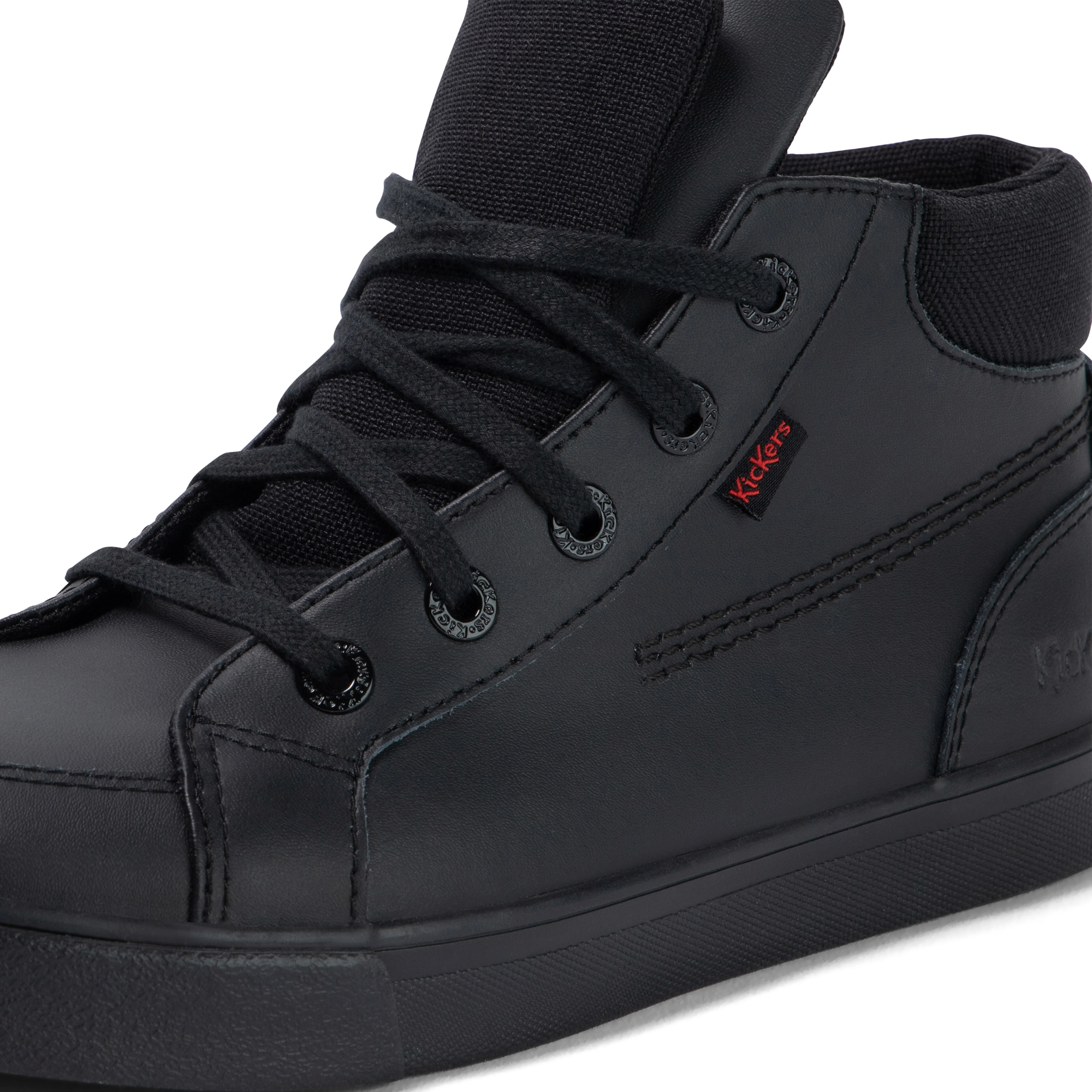 Youth Mens Tovni Hi Double Tongue Leather Black - Image 6