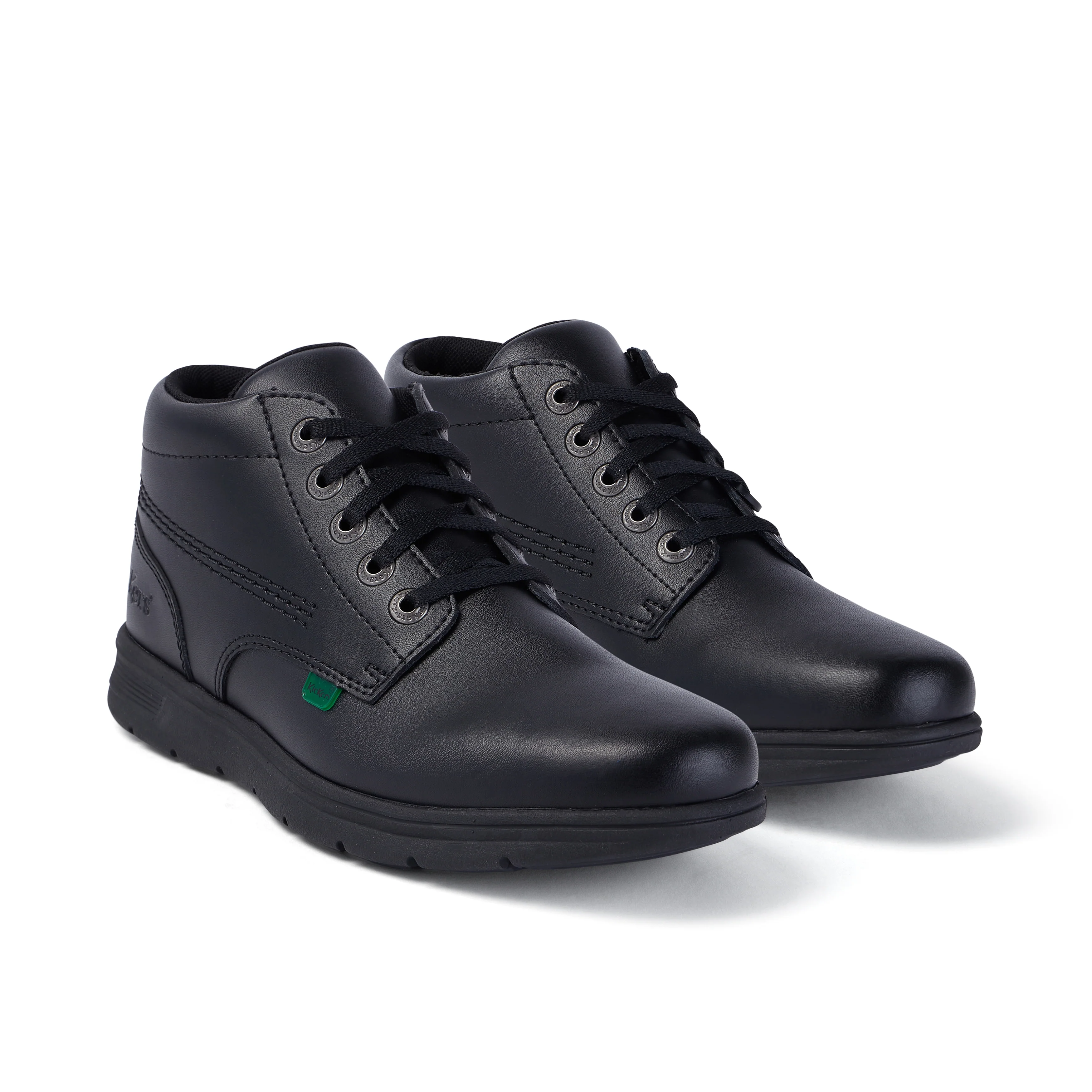 Youth Unisex Kelland Hi Leather Black - Image 3