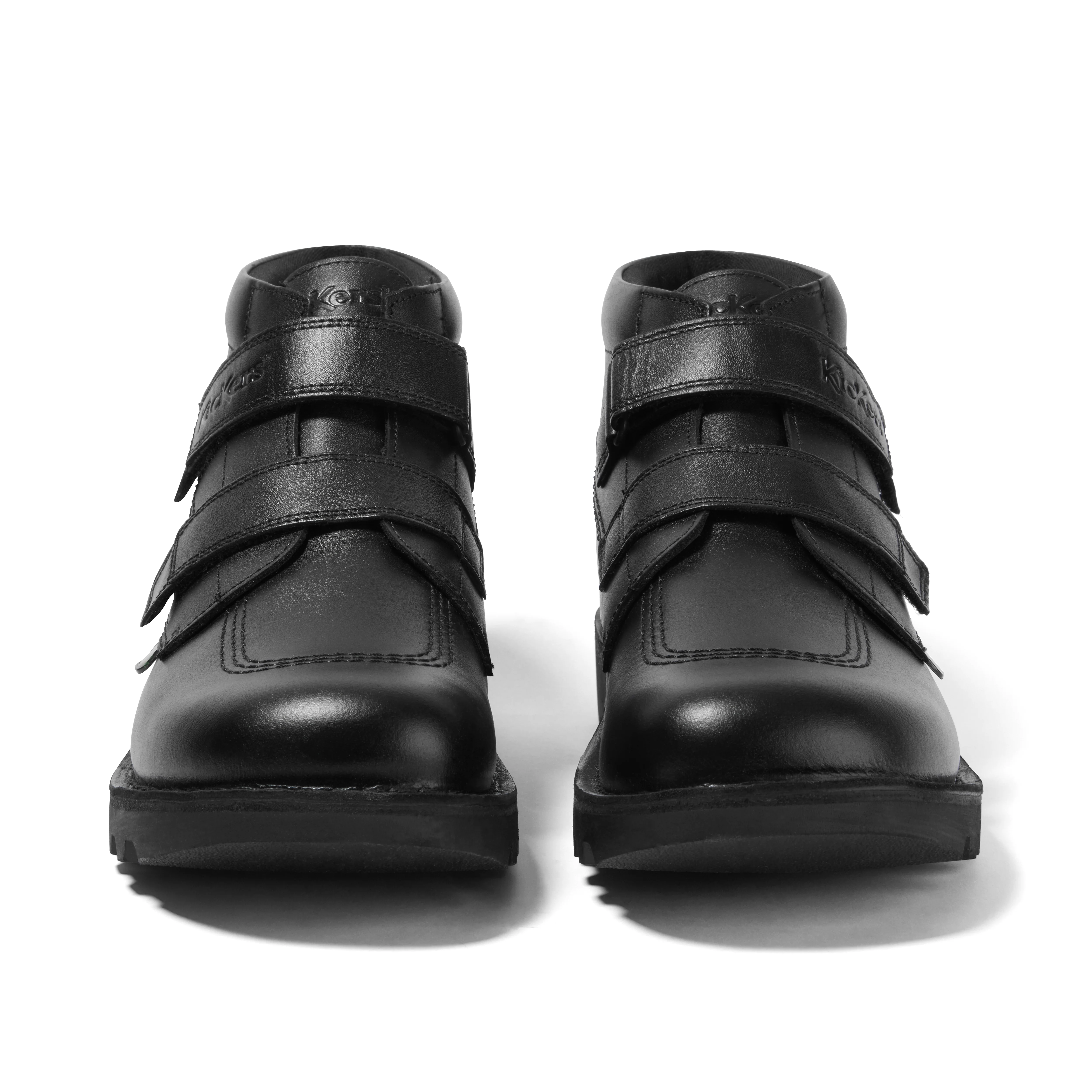 Youth Unisex Kick Hi Vel Leather Black - Image 2